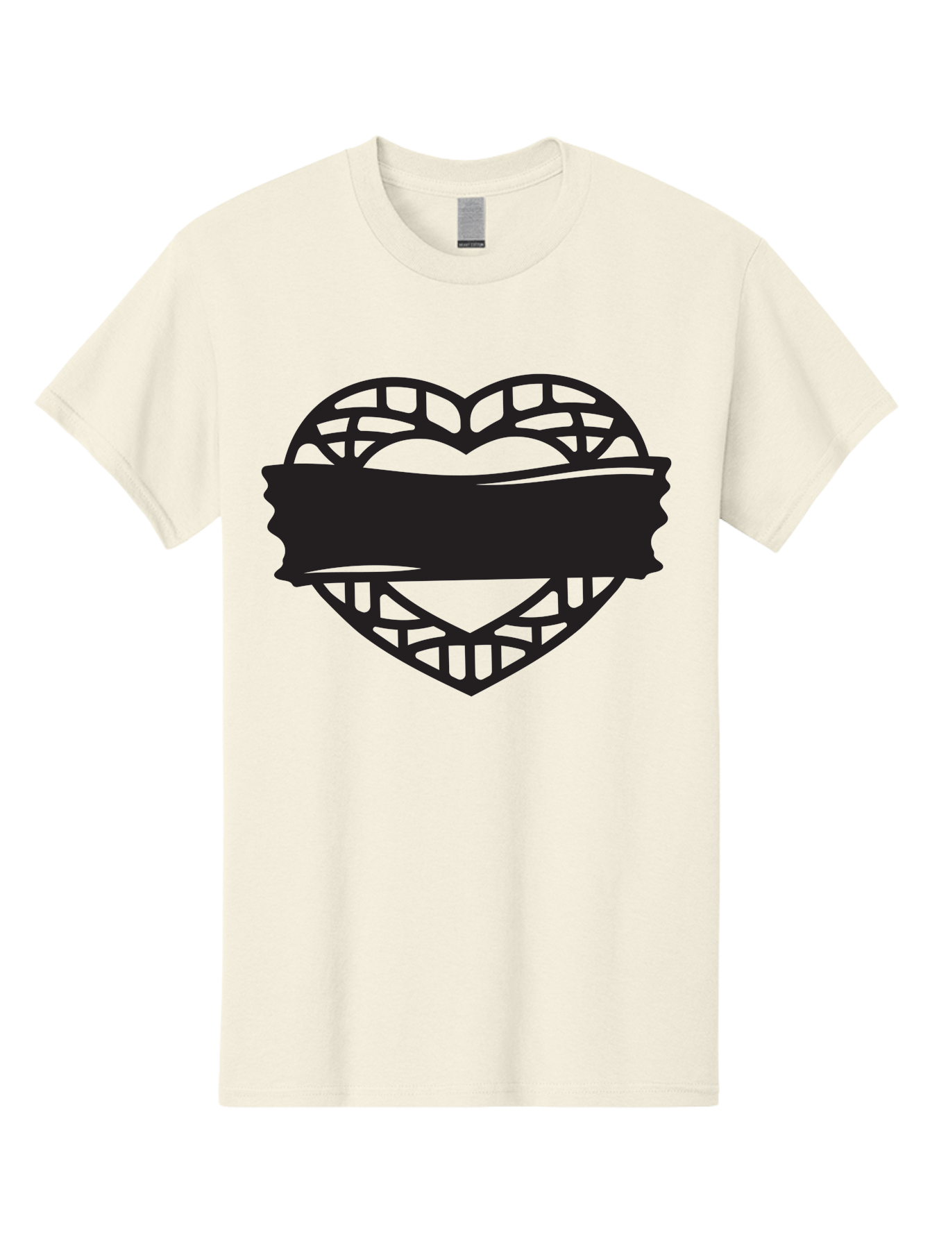 Heart-With-Duct-Tape Men'S Graphic Tee, 100% Cotton, Comfortable Casual Summer Wear, Machine Washable, Heart Shape, Intricate Design, Muzzled Heart, Love Symbol, Decorative Art, Symbolic Representation, Heart Pattern Aab281