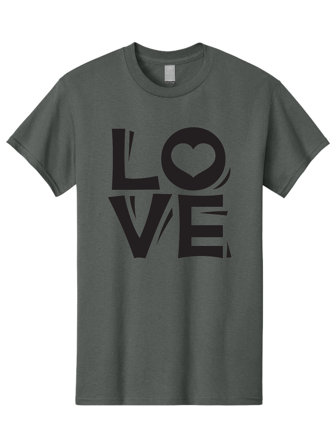 Love-1 Men'S Graphic Tee, 100% Cotton, Comfortable Casual Summer Wear, Machine Washable, Love Typography, Heart Symbol, Black Lettering, Bold Font, Quirky Design, Love Message, Abstract Art, Modern Style Aab289