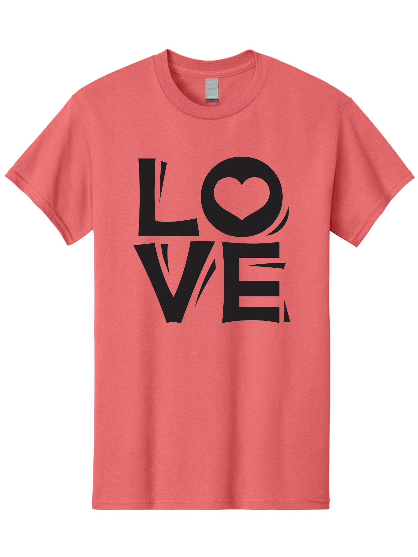 Love-1 Men'S Graphic Tee, 100% Cotton, Comfortable Casual Summer Wear, Machine Washable, Love Typography, Heart Symbol, Black Lettering, Bold Font, Quirky Design, Love Message, Abstract Art, Modern Style Aab289