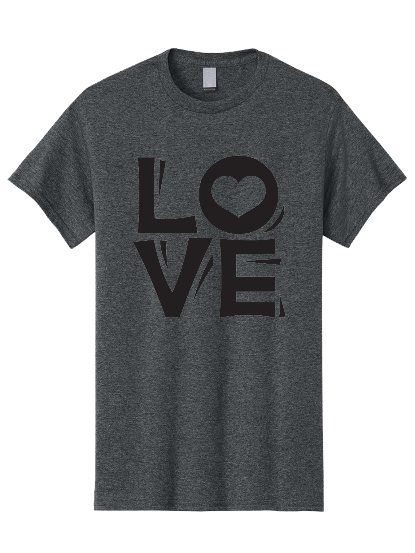 Love-1 Men'S Graphic Tee, 100% Cotton, Comfortable Casual Summer Wear, Machine Washable, Love Typography, Heart Symbol, Black Lettering, Bold Font, Quirky Design, Love Message, Abstract Art, Modern Style Aab289