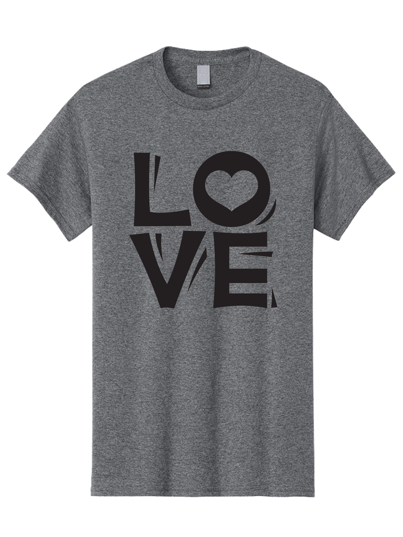 Love-1 Men'S Graphic Tee, 100% Cotton, Comfortable Casual Summer Wear, Machine Washable, Love Typography, Heart Symbol, Black Lettering, Bold Font, Quirky Design, Love Message, Abstract Art, Modern Style Aab289