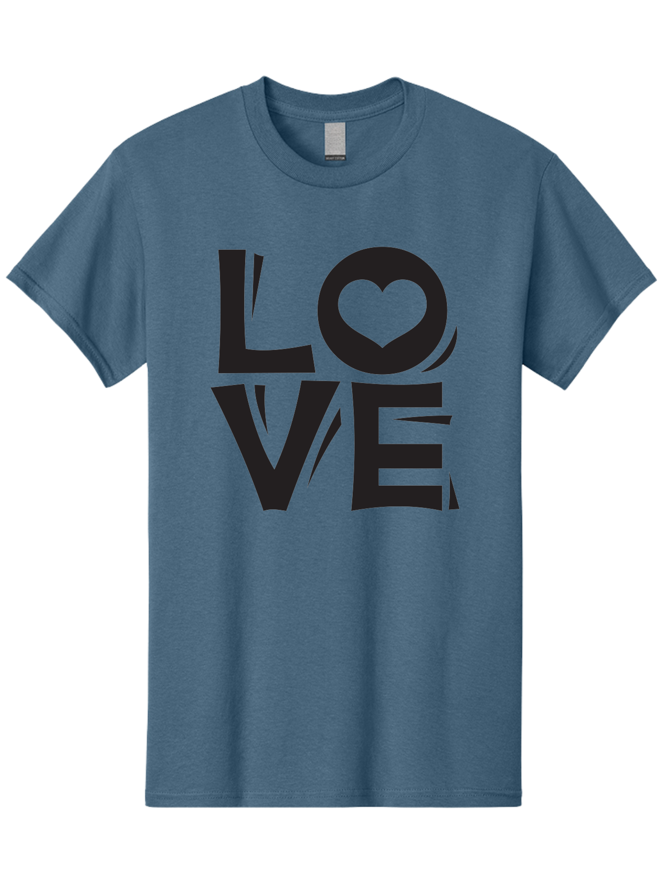 Love-1 Men'S Graphic Tee, 100% Cotton, Comfortable Casual Summer Wear, Machine Washable, Love Typography, Heart Symbol, Black Lettering, Bold Font, Quirky Design, Love Message, Abstract Art, Modern Style Aab289
