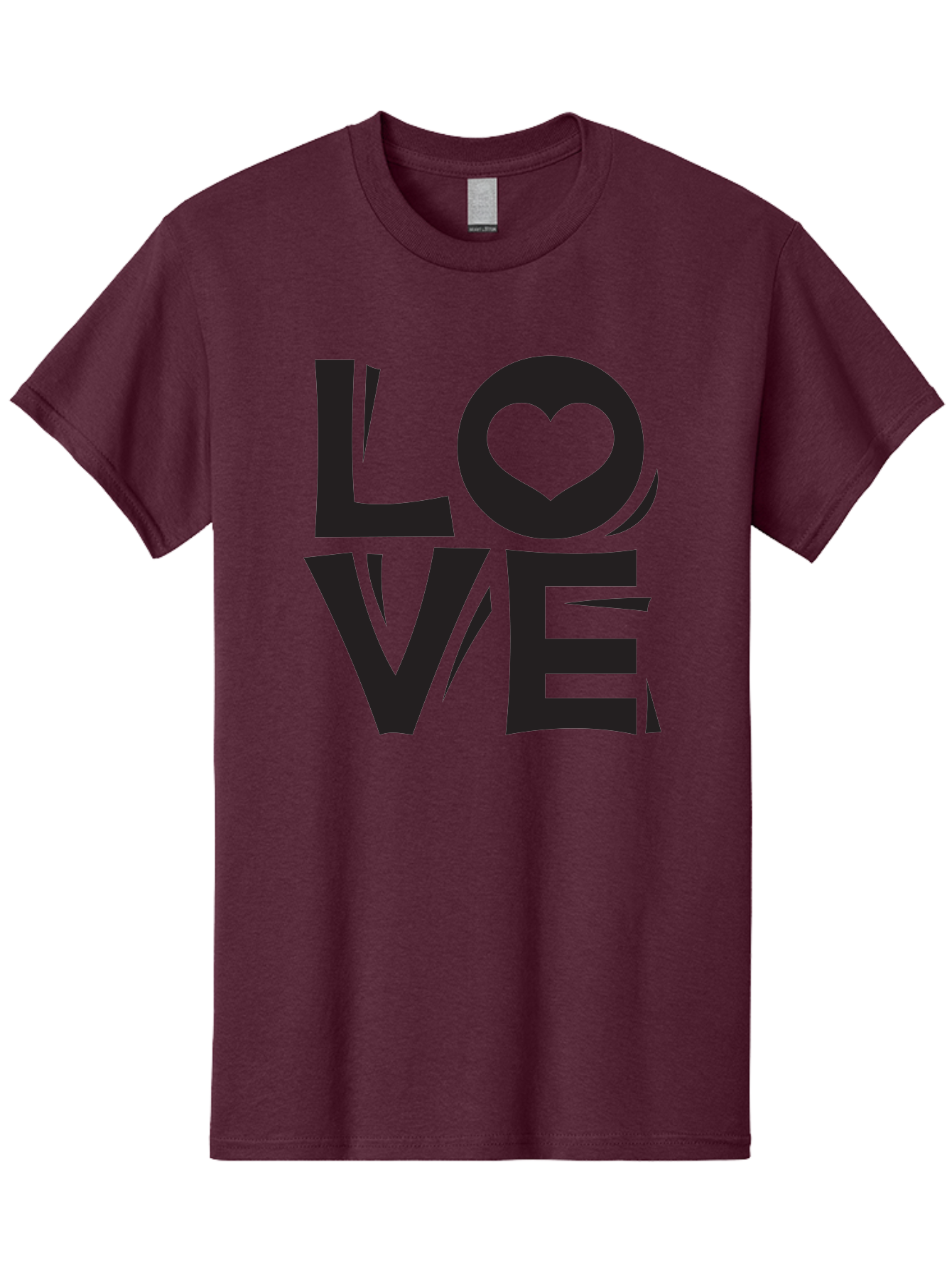 Love-1 Men'S Graphic Tee, 100% Cotton, Comfortable Casual Summer Wear, Machine Washable, Love Typography, Heart Symbol, Black Lettering, Bold Font, Quirky Design, Love Message, Abstract Art, Modern Style Aab289