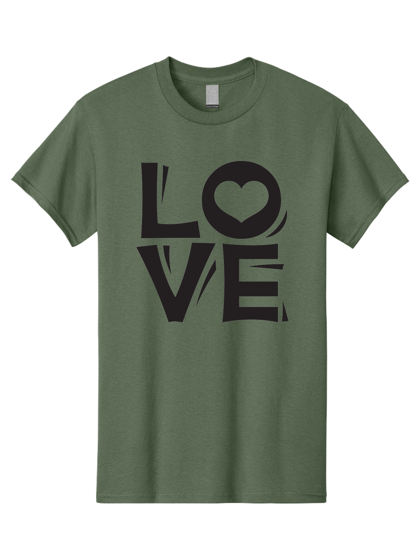Love-1 Men'S Graphic Tee, 100% Cotton, Comfortable Casual Summer Wear, Machine Washable, Love Typography, Heart Symbol, Black Lettering, Bold Font, Quirky Design, Love Message, Abstract Art, Modern Style Aab289