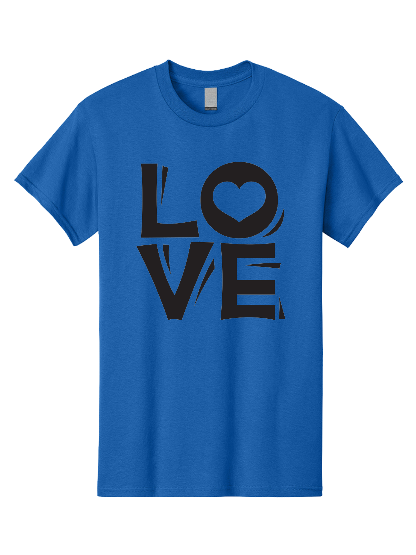 Love-1 Men'S Graphic Tee, 100% Cotton, Comfortable Casual Summer Wear, Machine Washable, Love Typography, Heart Symbol, Black Lettering, Bold Font, Quirky Design, Love Message, Abstract Art, Modern Style Aab289