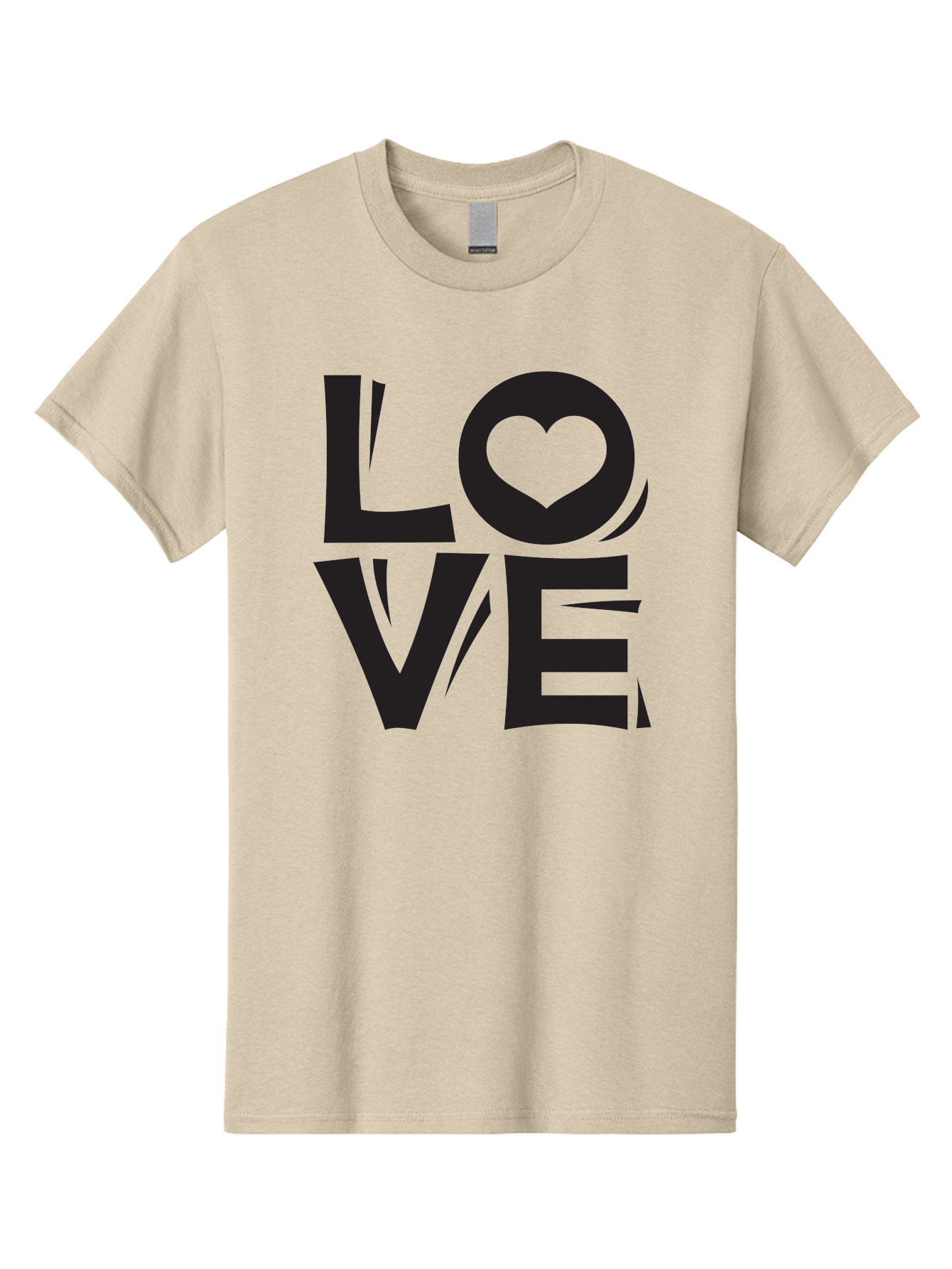 Love-1 Men'S Graphic Tee, 100% Cotton, Comfortable Casual Summer Wear, Machine Washable, Love Typography, Heart Symbol, Black Lettering, Bold Font, Quirky Design, Love Message, Abstract Art, Modern Style Aab289
