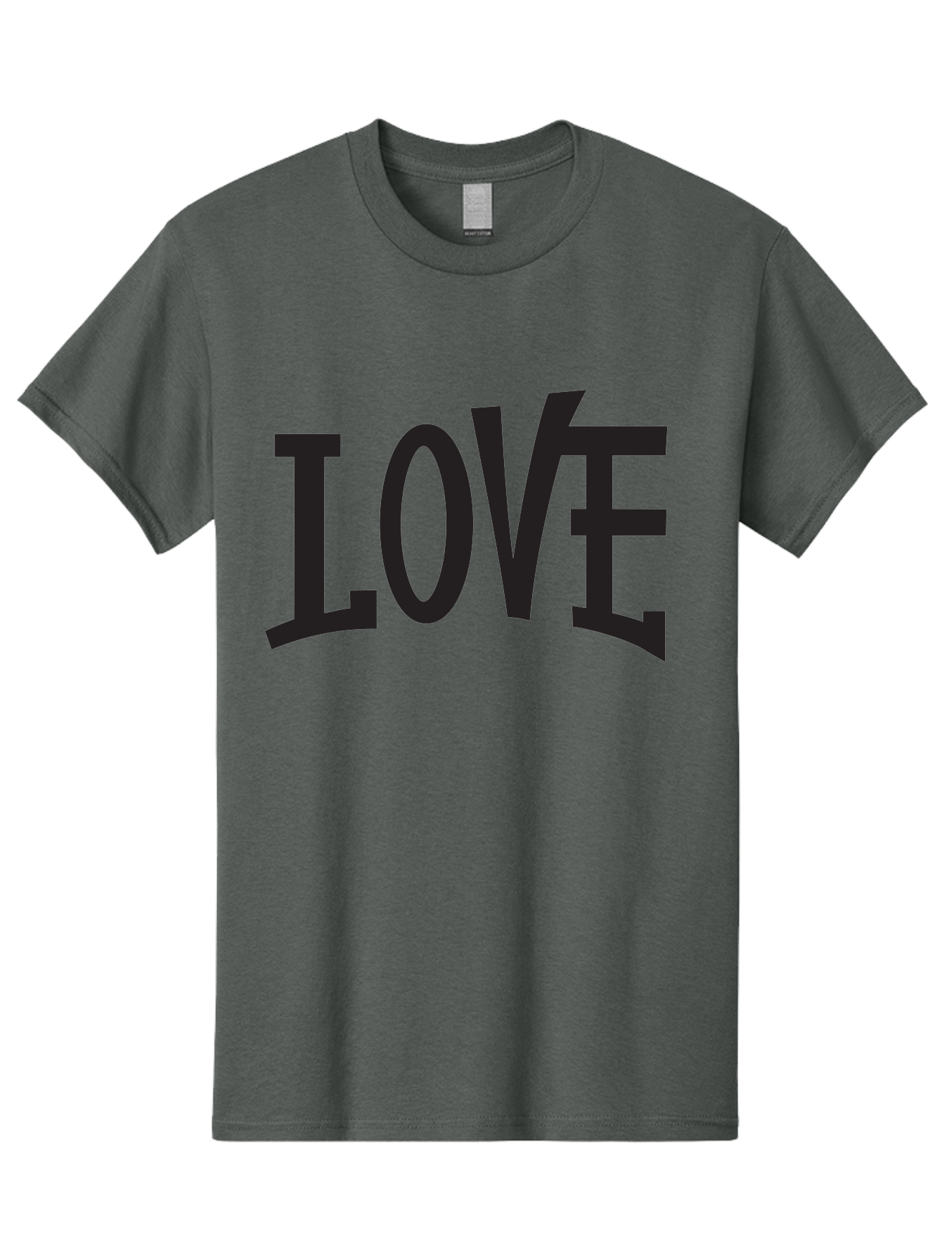 Love-2 Men'S Graphic Tee, 100% Cotton, Comfortable Casual Summer Wear, Machine Washable, Love Typography, Black Font, Bold Letters, Emotional Words, Heartfelt Expression, Love Quote, Typographic Art Aab290