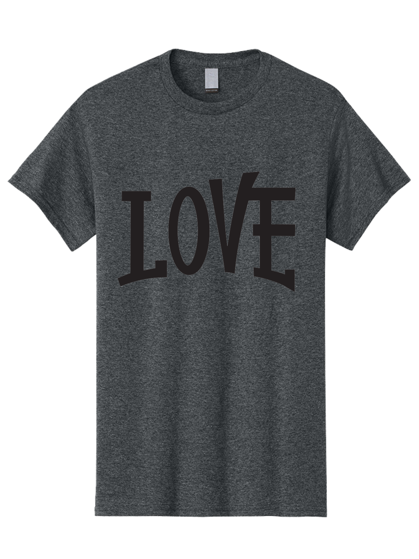 Love-2 Men'S Graphic Tee, 100% Cotton, Comfortable Casual Summer Wear, Machine Washable, Love Typography, Black Font, Bold Letters, Emotional Words, Heartfelt Expression, Love Quote, Typographic Art Aab290
