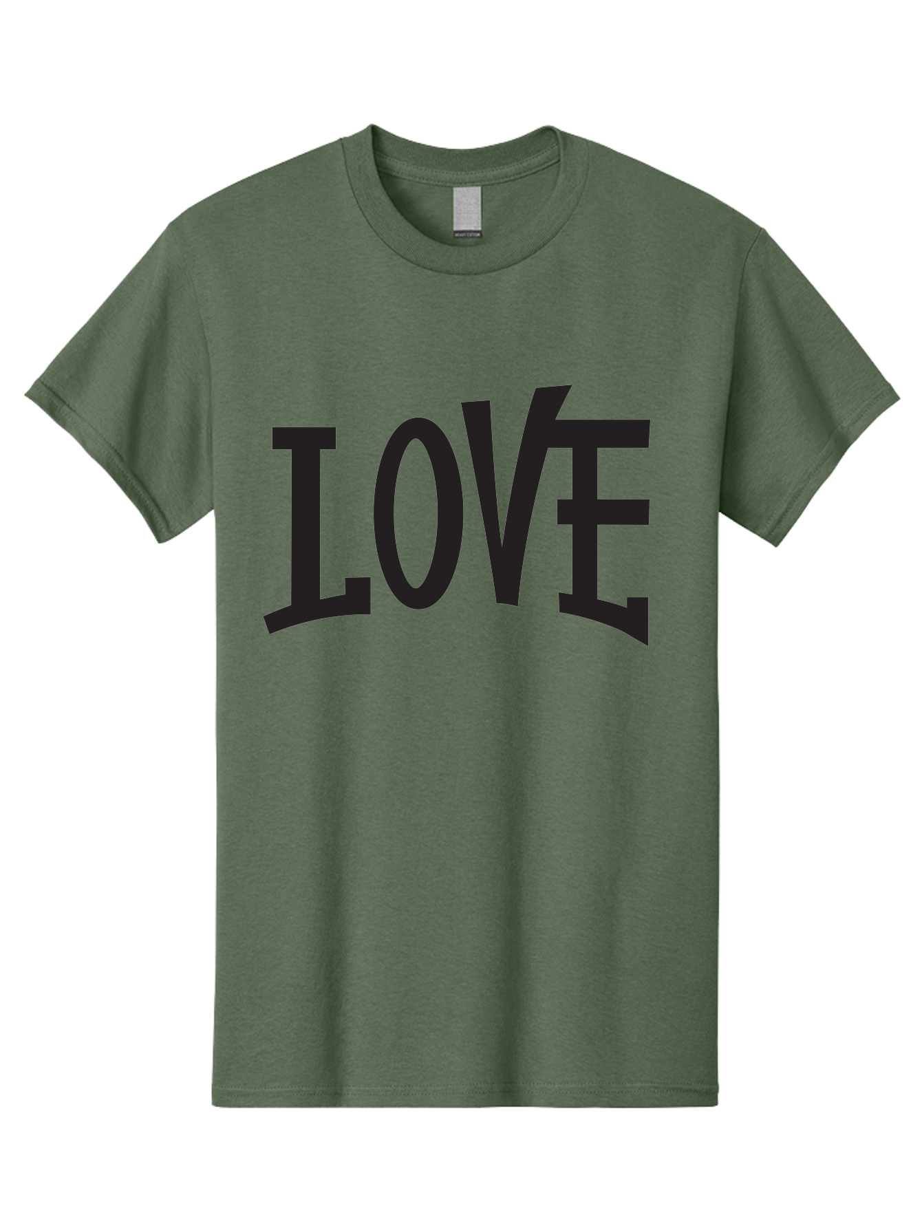 Love-2 Men'S Graphic Tee, 100% Cotton, Comfortable Casual Summer Wear, Machine Washable, Love Typography, Black Font, Bold Letters, Emotional Words, Heartfelt Expression, Love Quote, Typographic Art Aab290