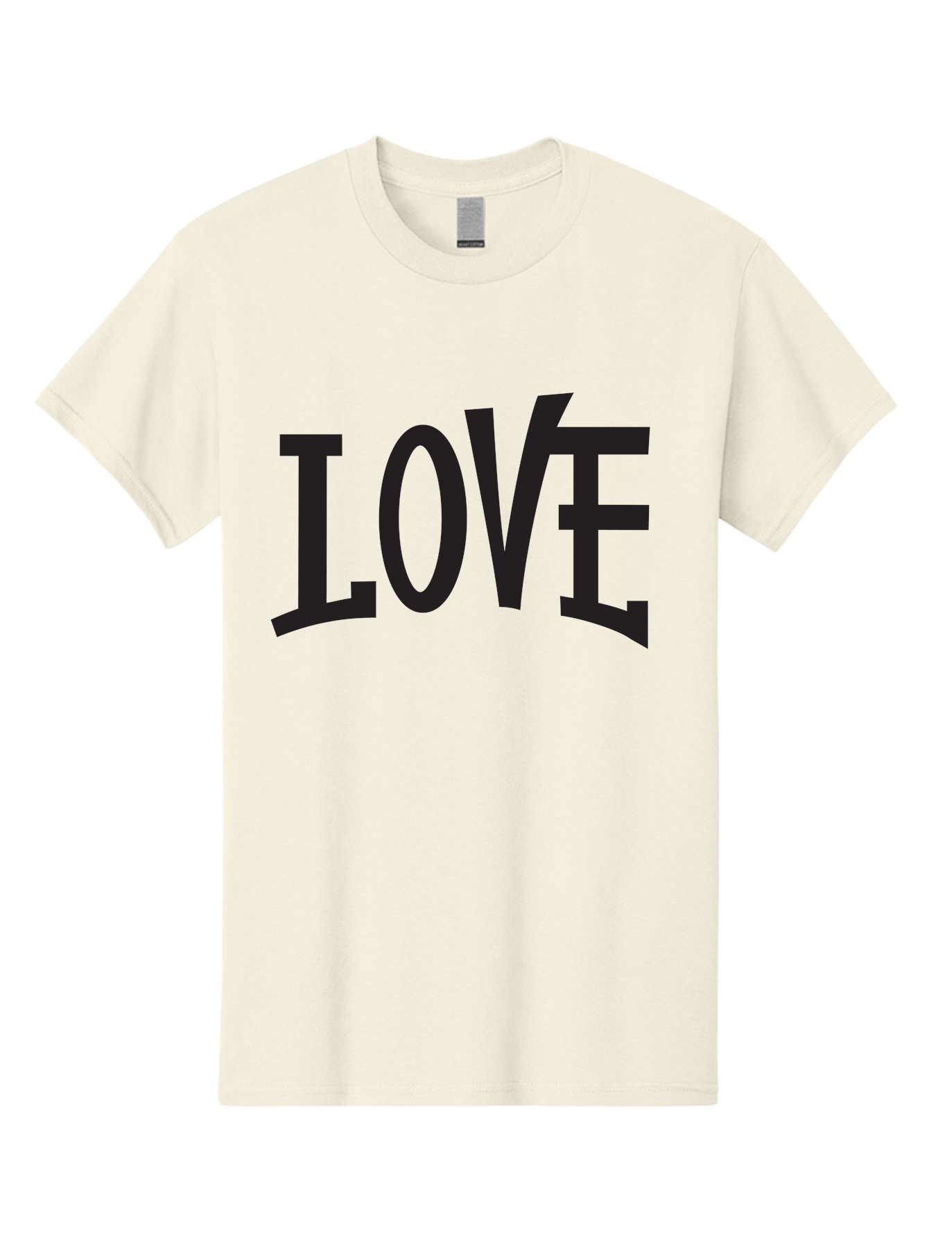 Love-2 Men'S Graphic Tee, 100% Cotton, Comfortable Casual Summer Wear, Machine Washable, Love Typography, Black Font, Bold Letters, Emotional Words, Heartfelt Expression, Love Quote, Typographic Art Aab290