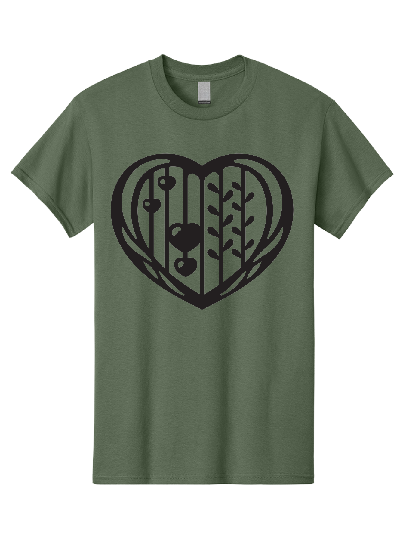 Mobile-Cage-Heart Men'S Graphic Tee, 100% Cotton, Comfortable Casual Summer Wear, Machine Washable, Heart-Shaped Cage, Bird Trapped, Love Symbol, Restricted Freedom, Emotional Confinement, Symbol Of Love, Heart, Birdcage Aab295