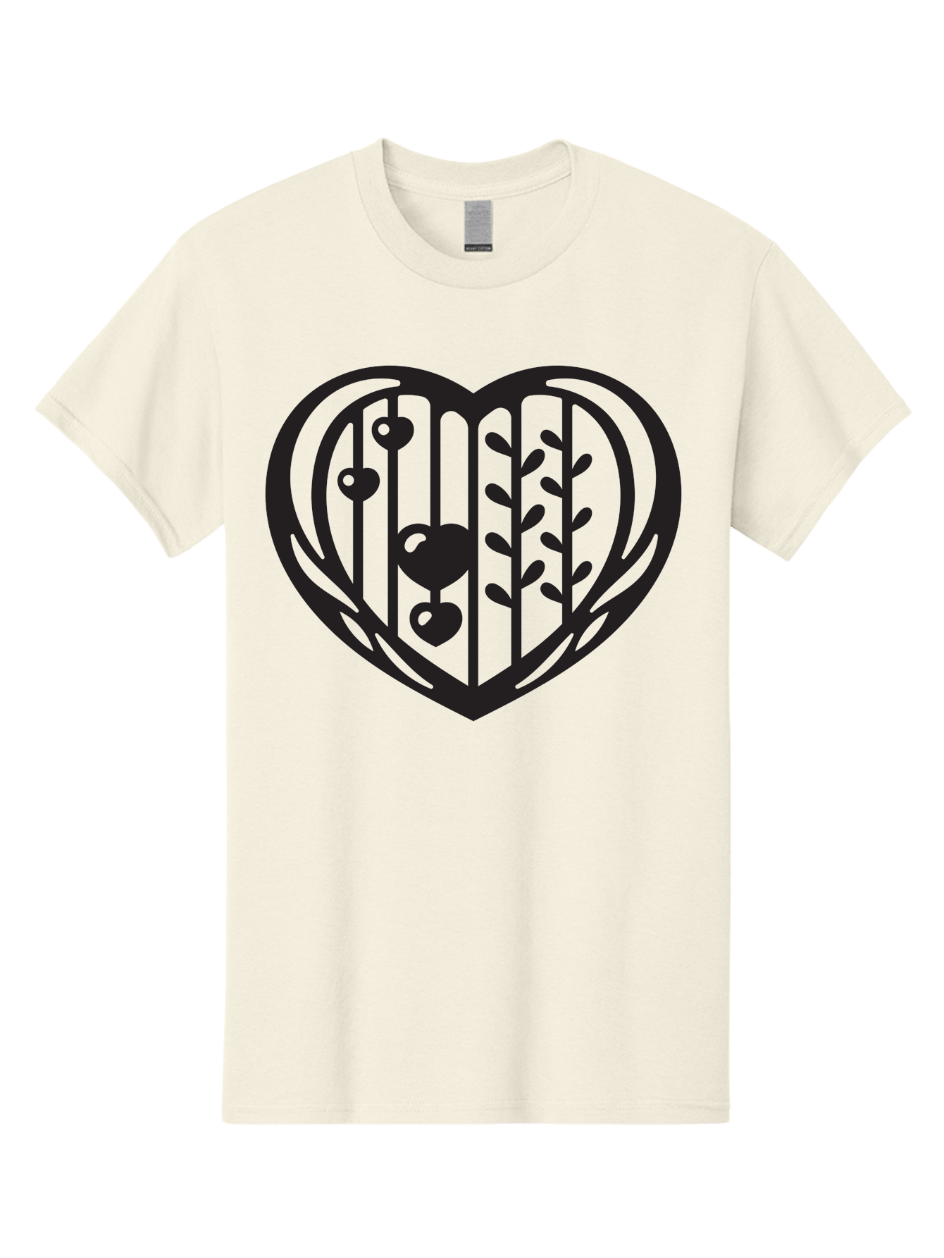 Mobile-Cage-Heart Men'S Graphic Tee, 100% Cotton, Comfortable Casual Summer Wear, Machine Washable, Heart-Shaped Cage, Bird Trapped, Love Symbol, Restricted Freedom, Emotional Confinement, Symbol Of Love, Heart, Birdcage Aab295