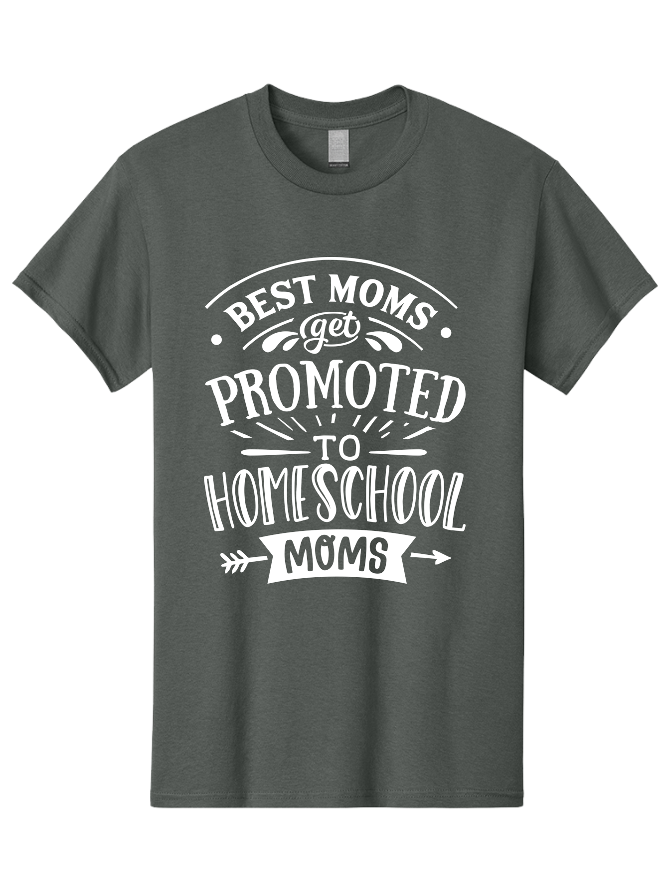 Best-Moms-Get-Promoted-To-Homeschool-Moms Men'S Graphic Tee, 100% Cotton, Comfortable Casual Summer Wear, Machine Washable, Homeschooling Mom, Best Mom, Mom Quotes, Homeschool Mom Quotes, Funny Mom Quotes, Mom Life, Parenting Humor, Aab321