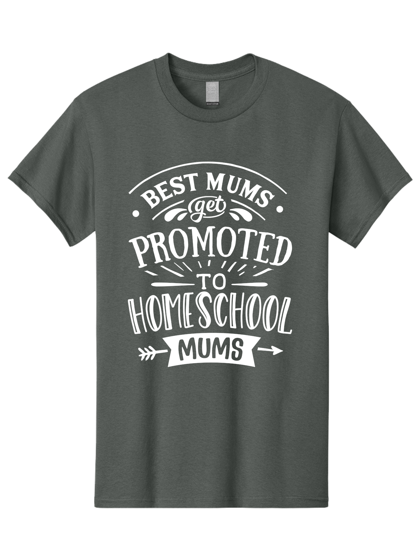 Best-Mums-Get-Promoted-To-Homeschool-Mums Men'S Graphic Tee, 100% Cotton, Comfortable Casual Summer Wear, Machine Washable, Homeschool Mums, Best Mums, Promotion, Parenting, Education, Homeschooling, Mom Life, Motherhood, Funny Quote, Aab322