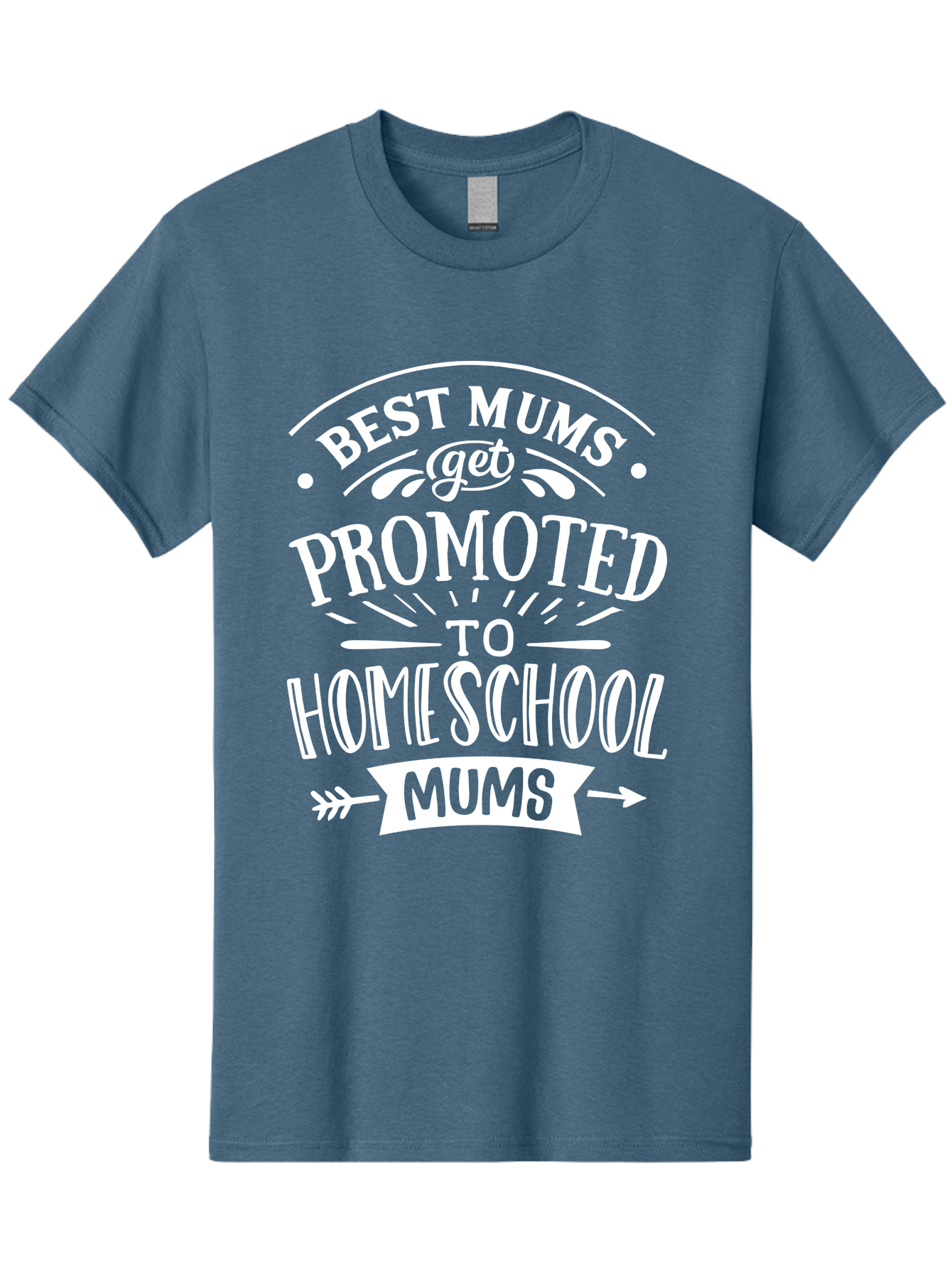 Best-Mums-Get-Promoted-To-Homeschool-Mums Men'S Graphic Tee, 100% Cotton, Comfortable Casual Summer Wear, Machine Washable, Homeschool Mums, Best Mums, Promotion, Parenting, Education, Homeschooling, Mom Life, Motherhood, Funny Quote, Aab322