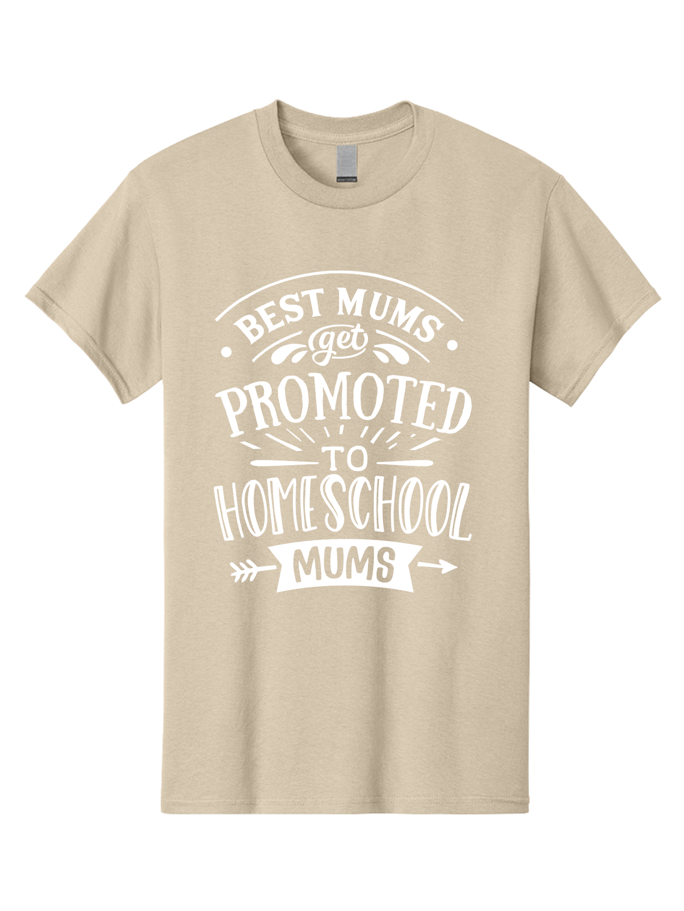 Best-Mums-Get-Promoted-To-Homeschool-Mums Men'S Graphic Tee, 100% Cotton, Comfortable Casual Summer Wear, Machine Washable, Homeschool Mums, Best Mums, Promotion, Parenting, Education, Homeschooling, Mom Life, Motherhood, Funny Quote, Aab322