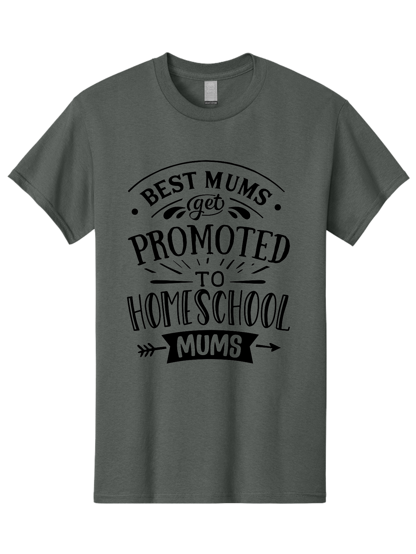 Best-Mums-Get-Promoted Men'S Graphic Tee, 100% Cotton, Comfortable Casual Summer Wear, Machine Washable, Homeschooling Moms, Parenting Quotes, Homeschool Mom Quotes, Funny Mom Quotes, Mom Appreciation, Motherhood, Homeschooling, Aab323
