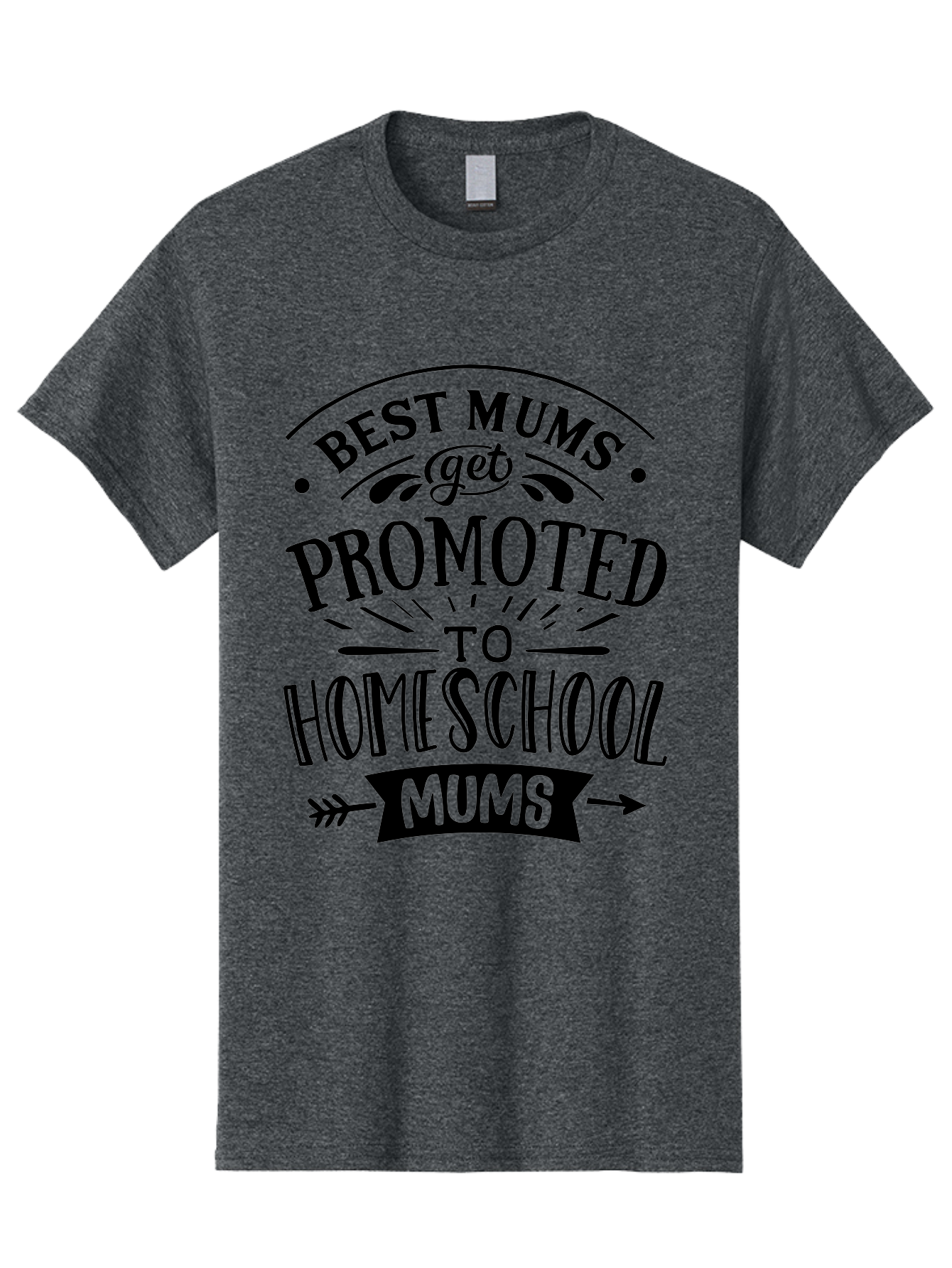 Best-Mums-Get-Promoted Men'S Graphic Tee, 100% Cotton, Comfortable Casual Summer Wear, Machine Washable, Homeschooling Moms, Parenting Quotes, Homeschool Mom Quotes, Funny Mom Quotes, Mom Appreciation, Motherhood, Homeschooling, Aab323