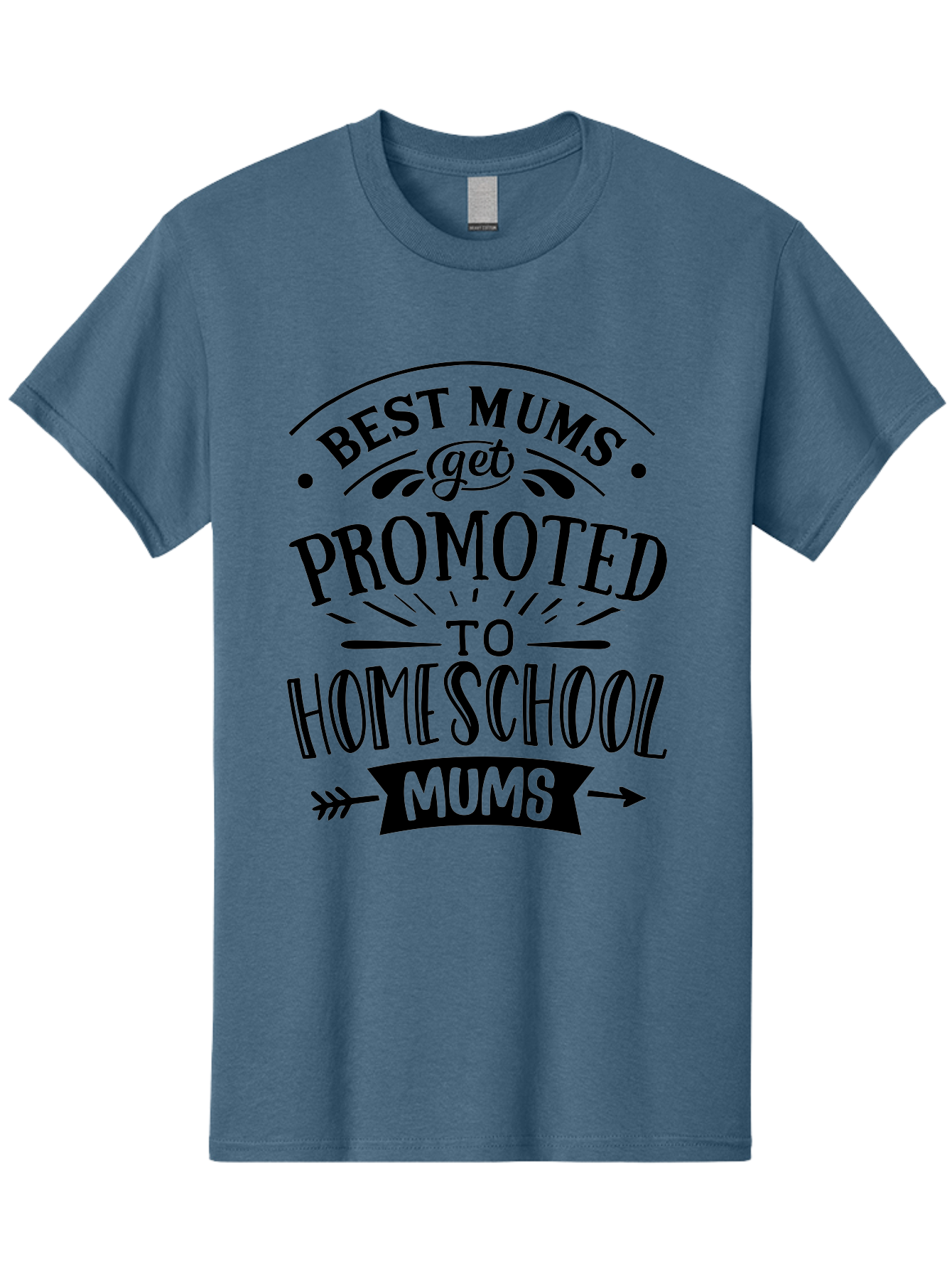 Best-Mums-Get-Promoted Men'S Graphic Tee, 100% Cotton, Comfortable Casual Summer Wear, Machine Washable, Homeschooling Moms, Parenting Quotes, Homeschool Mom Quotes, Funny Mom Quotes, Mom Appreciation, Motherhood, Homeschooling, Aab323