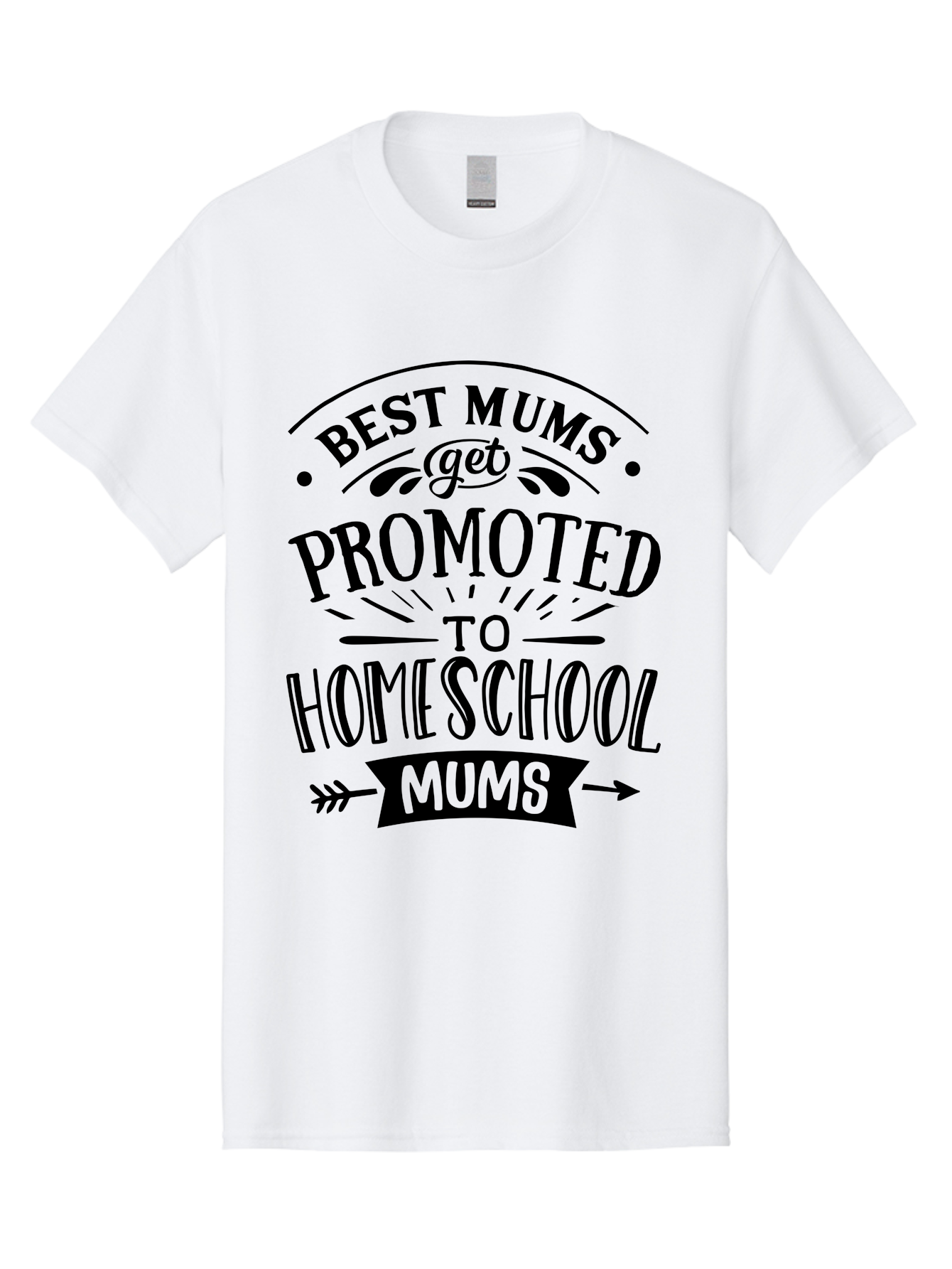 Best-Mums-Get-Promoted Men'S Graphic Tee, 100% Cotton, Comfortable Casual Summer Wear, Machine Washable, Homeschooling Moms, Parenting Quotes, Homeschool Mom Quotes, Funny Mom Quotes, Mom Appreciation, Motherhood, Homeschooling, Aab323