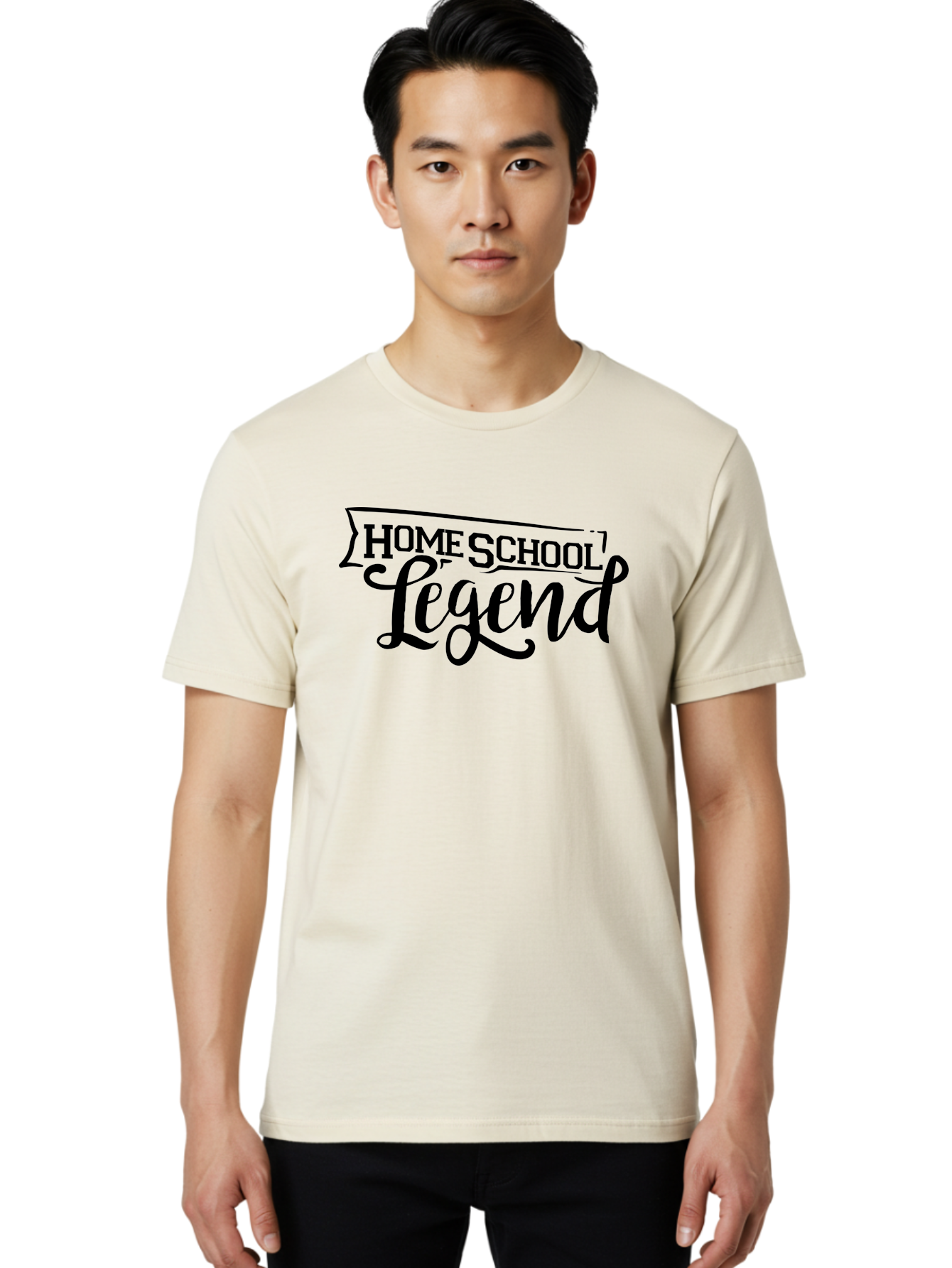 Home-School-Legend Men'S Graphic Tee, 100% Cotton, Comfortable Casual Summer Wear, Machine Washable, Home School Legend, Homeschooling, Personalized Learning, Custom Education, Educational Excellence, Homeschool Pride Aab332