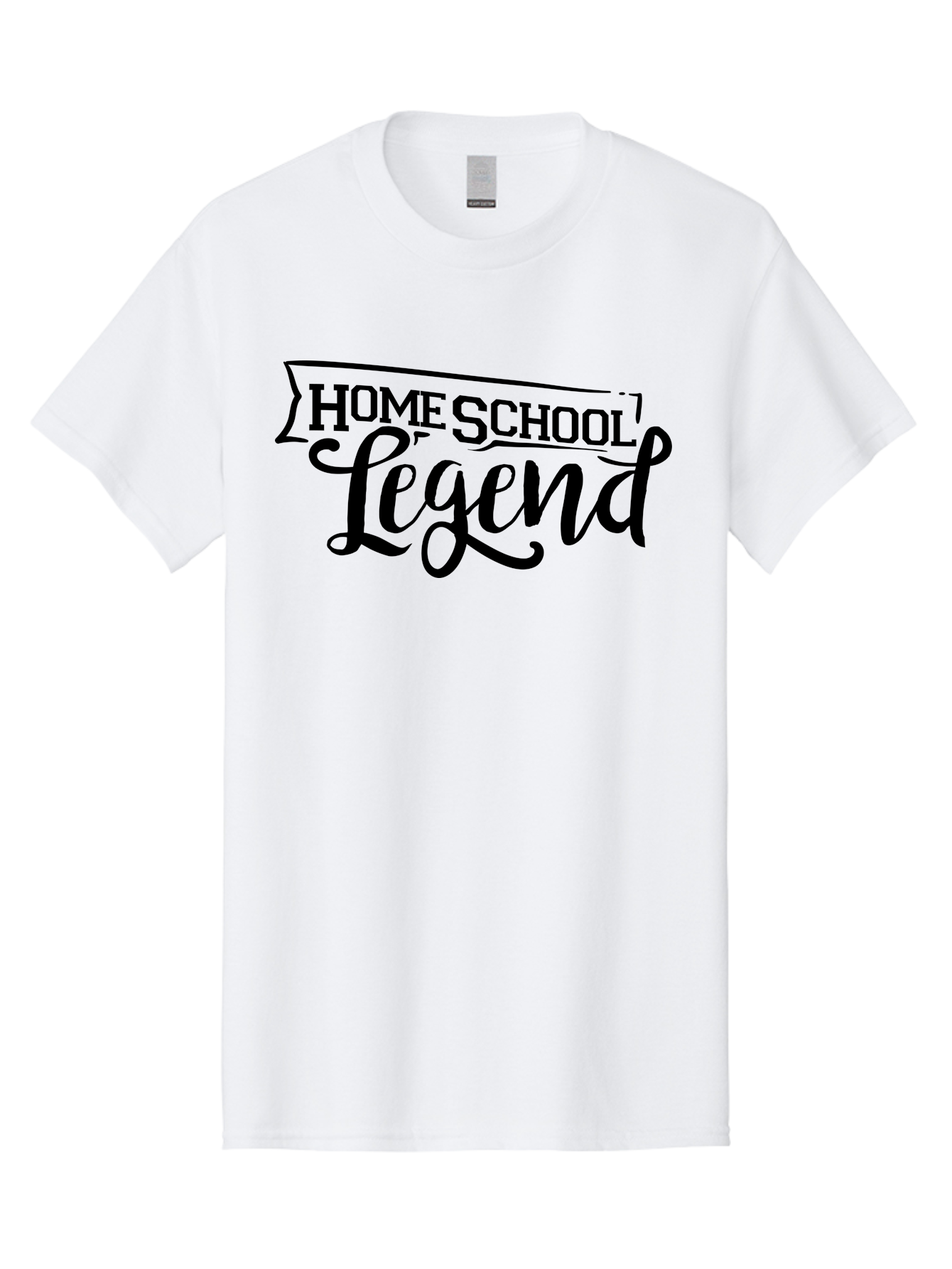 Home-School-Legend Men'S Graphic Tee, 100% Cotton, Comfortable Casual Summer Wear, Machine Washable, Home School Legend, Homeschooling, Personalized Learning, Custom Education, Educational Excellence, Homeschool Pride Aab332