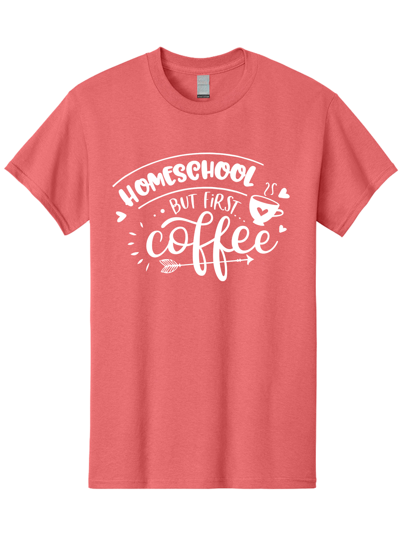 Homeschool-But-First-Coffee Men'S Graphic Tee, 100% Cotton, Comfortable Casual Summer Wear, Machine Washable, Homeschool Humor, Coffee Lover, Homeschooling Parents, Funny Quote, Morning Motivation, Coffee Fueled, Parenting Life, Aab335