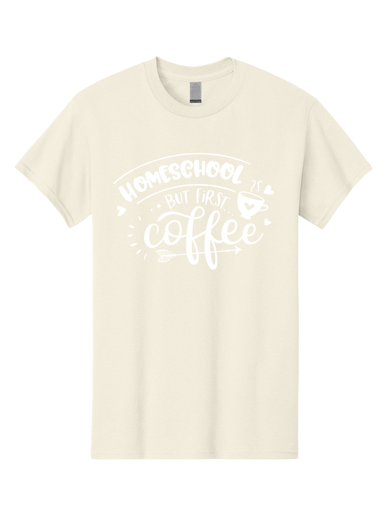 Homeschool-But-First-Coffee Men'S Graphic Tee, 100% Cotton, Comfortable Casual Summer Wear, Machine Washable, Homeschool Humor, Coffee Lover, Homeschooling Parents, Funny Quote, Morning Motivation, Coffee Fueled, Parenting Life, Aab335
