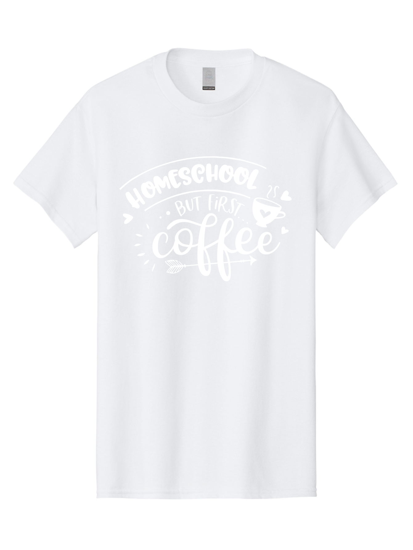 Homeschool-But-First-Coffee Men'S Graphic Tee, 100% Cotton, Comfortable Casual Summer Wear, Machine Washable, Homeschool Humor, Coffee Lover, Homeschooling Parents, Funny Quote, Morning Motivation, Coffee Fueled, Parenting Life, Aab335