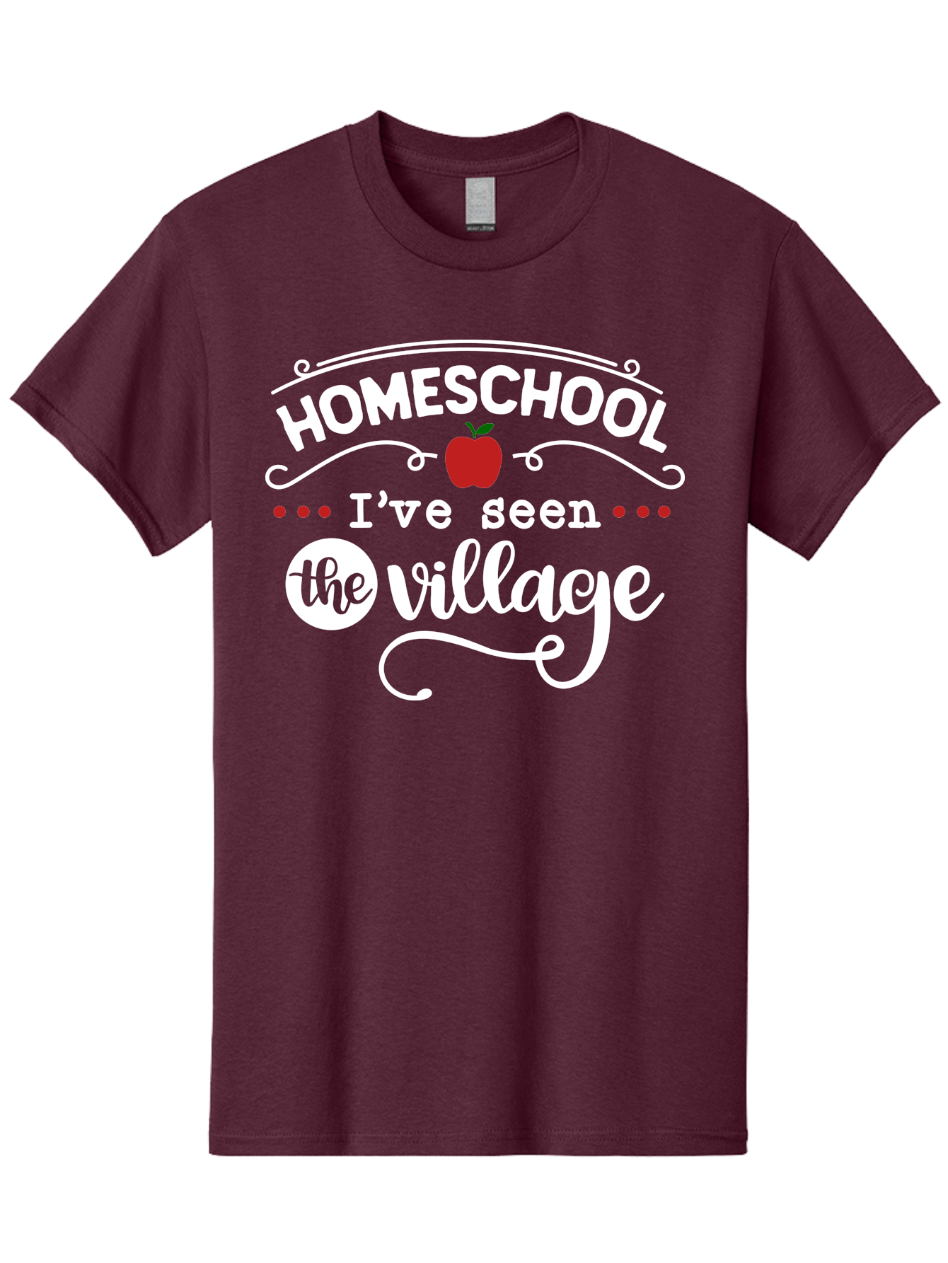 Homeschool-I-Ve-Seen-The-Village-2 Men'S Graphic Tee, 100% Cotton, Comfortable Casual Summer Wear, Machine Washable, Homeschool, Alternative Education, Village Community, Personalized Learning, Homeschooling Parents, Educational Freedom, Aab343