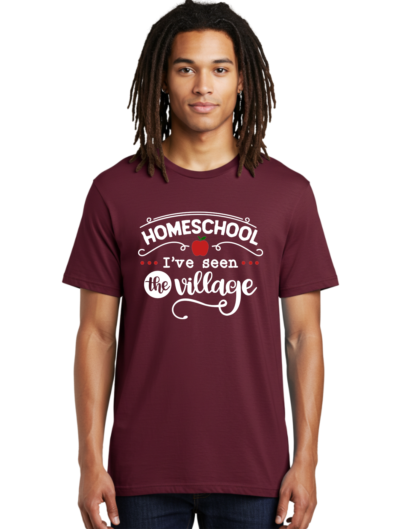 Homeschool-I-Ve-Seen-The-Village-2 Men'S Graphic Tee, 100% Cotton, Comfortable Casual Summer Wear, Machine Washable, Homeschool, Alternative Education, Village Community, Personalized Learning, Homeschooling Parents, Educational Freedom, Aab343