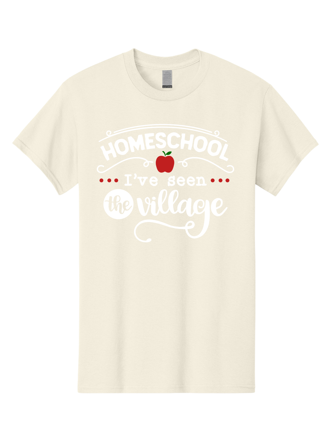Homeschool-I-Ve-Seen-The-Village-2 Men'S Graphic Tee, 100% Cotton, Comfortable Casual Summer Wear, Machine Washable, Homeschool, Alternative Education, Village Community, Personalized Learning, Homeschooling Parents, Educational Freedom, Aab343