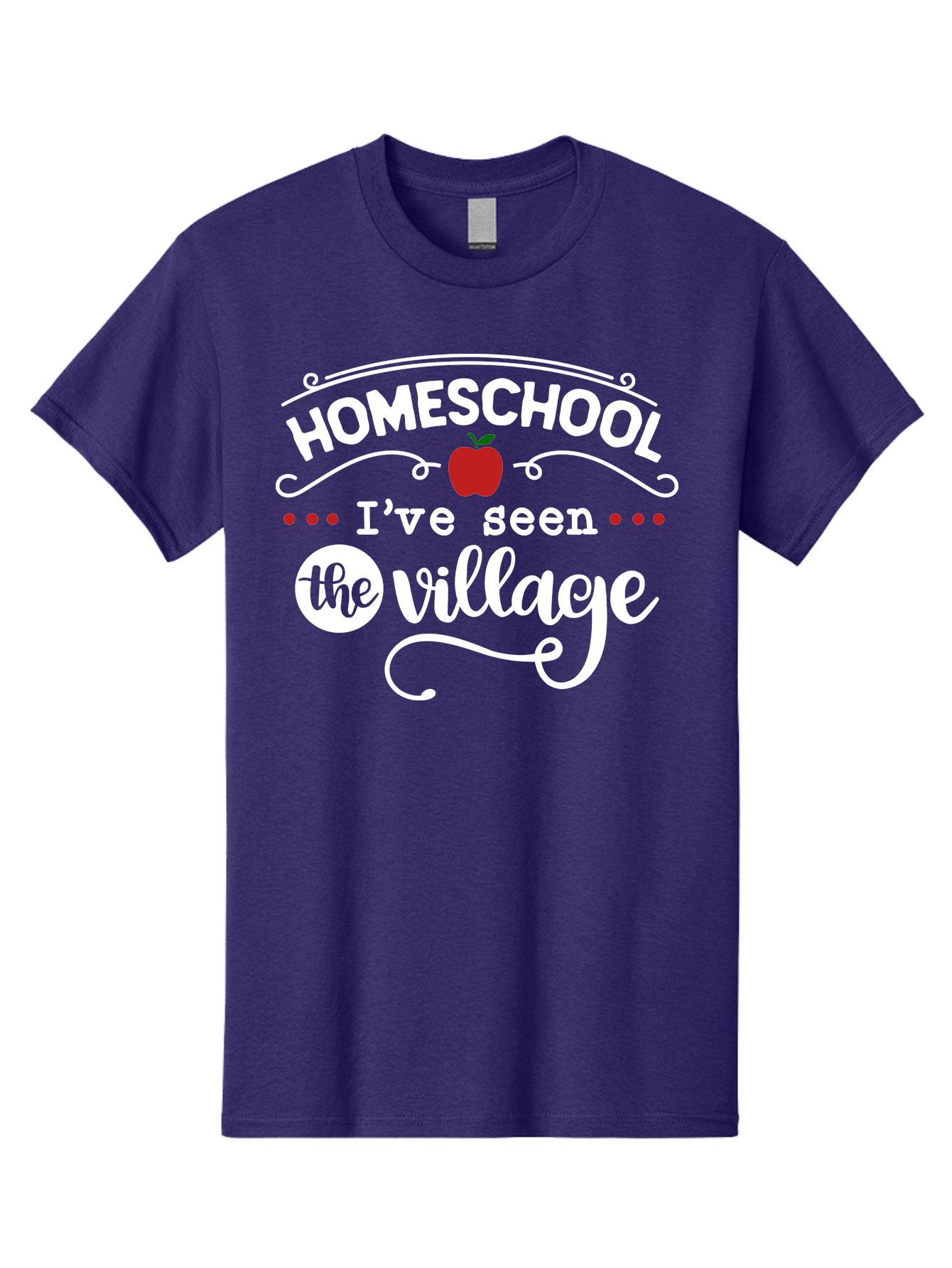 Homeschool-I-Ve-Seen-The-Village-2 Men'S Graphic Tee, 100% Cotton, Comfortable Casual Summer Wear, Machine Washable, Homeschool, Alternative Education, Village Community, Personalized Learning, Homeschooling Parents, Educational Freedom, Aab343