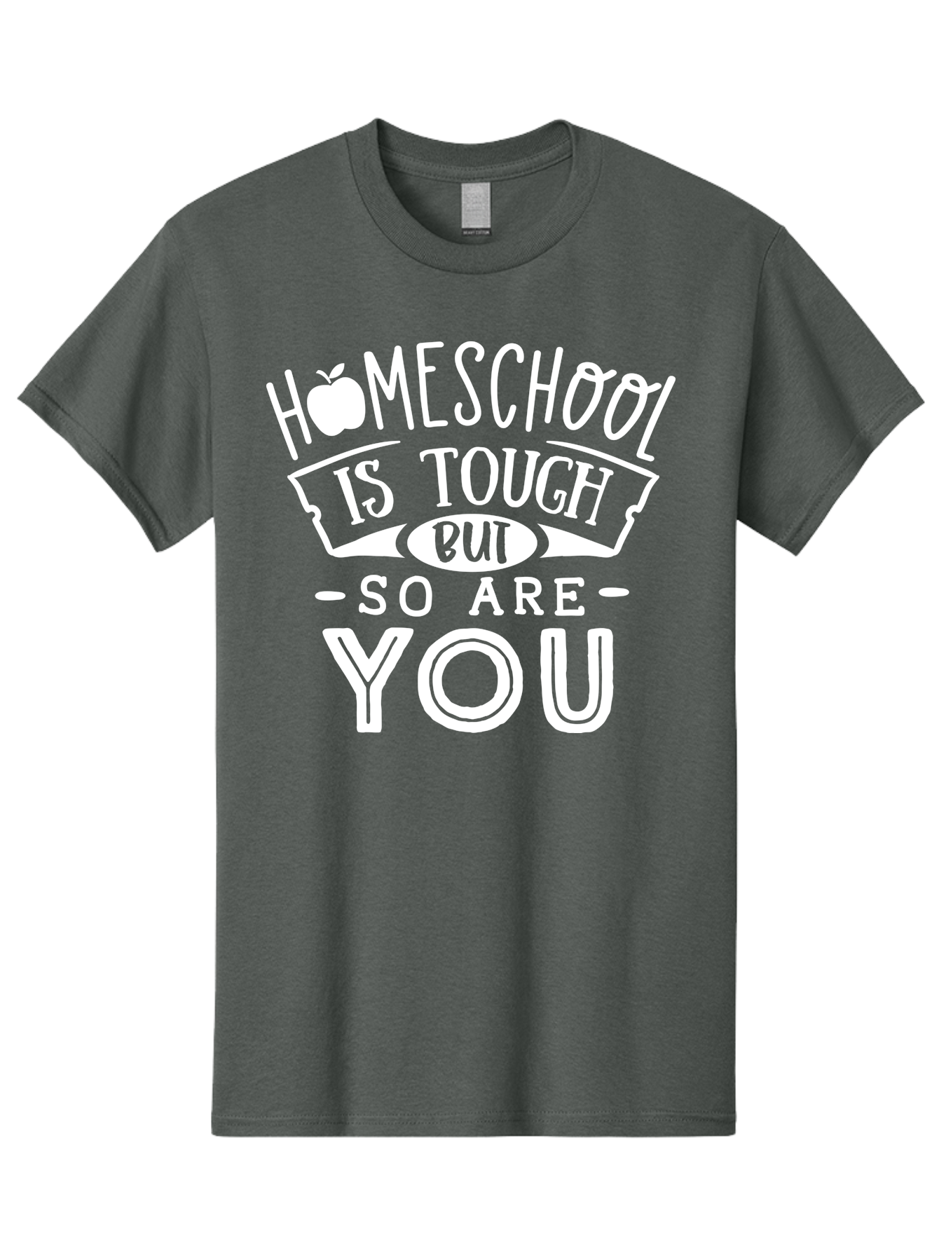 Homeschool-Is-Tough-But-So-Are-You-1 Men'S Graphic Tee, 100% Cotton, Comfortable Casual Summer Wear, Machine Washable, Homeschool Inspiration, Motivational Quote, Educational Support, Parenting Encouragement, Tough Homeschooling, Aab353