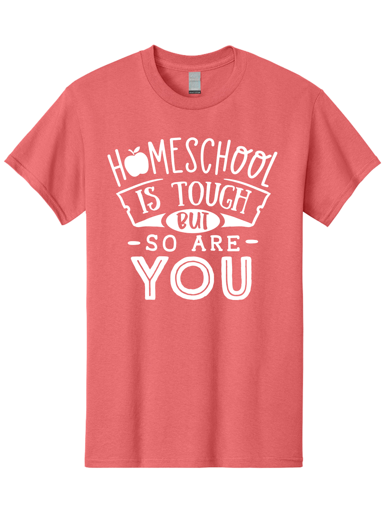 Homeschool-Is-Tough-But-So-Are-You-1 Men'S Graphic Tee, 100% Cotton, Comfortable Casual Summer Wear, Machine Washable, Homeschool Inspiration, Motivational Quote, Educational Support, Parenting Encouragement, Tough Homeschooling, Aab353