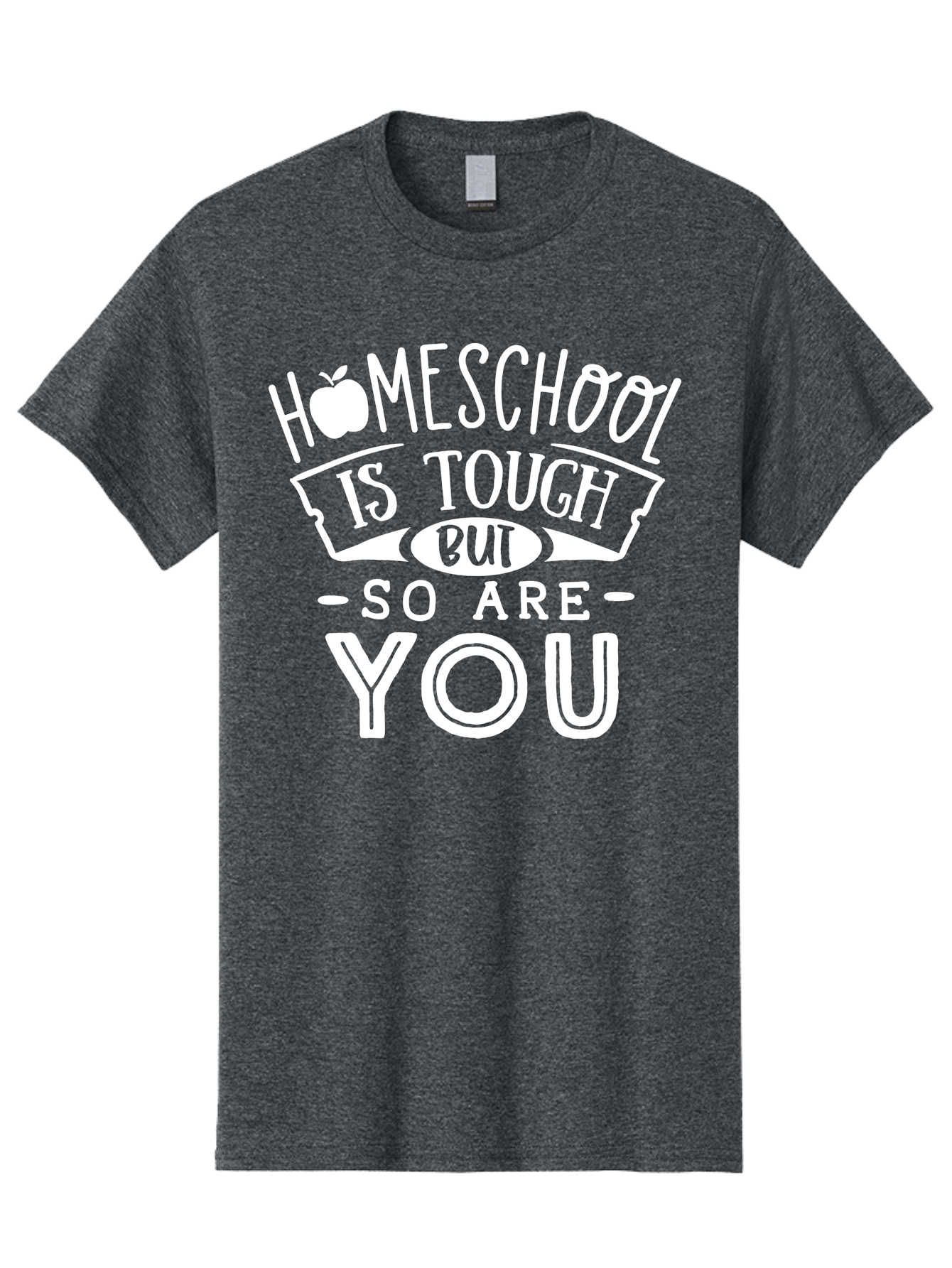 Homeschool-Is-Tough-But-So-Are-You-1 Men'S Graphic Tee, 100% Cotton, Comfortable Casual Summer Wear, Machine Washable, Homeschool Inspiration, Motivational Quote, Educational Support, Parenting Encouragement, Tough Homeschooling, Aab353