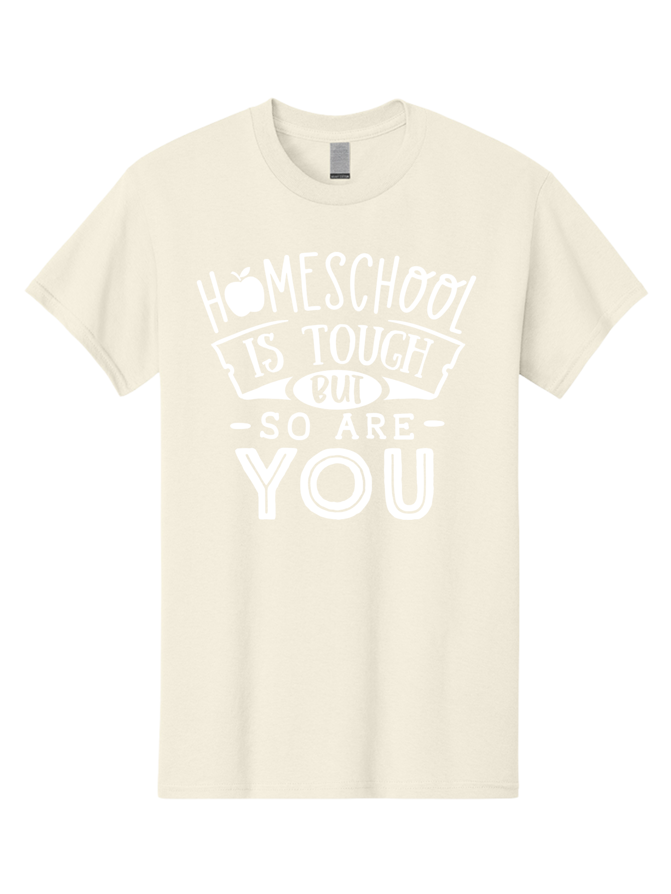 Homeschool-Is-Tough-But-So-Are-You-1 Men'S Graphic Tee, 100% Cotton, Comfortable Casual Summer Wear, Machine Washable, Homeschool Inspiration, Motivational Quote, Educational Support, Parenting Encouragement, Tough Homeschooling, Aab353