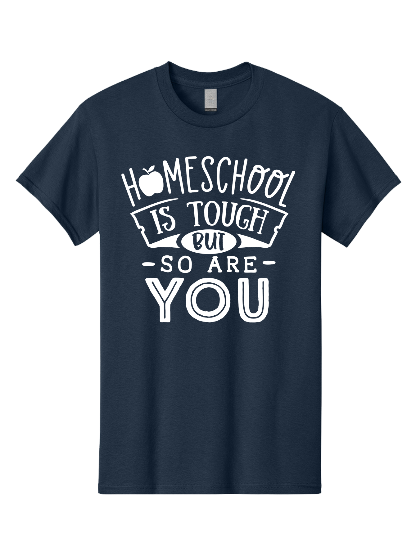 Homeschool-Is-Tough-But-So-Are-You-1 Men'S Graphic Tee, 100% Cotton, Comfortable Casual Summer Wear, Machine Washable, Homeschool Inspiration, Motivational Quote, Educational Support, Parenting Encouragement, Tough Homeschooling, Aab353