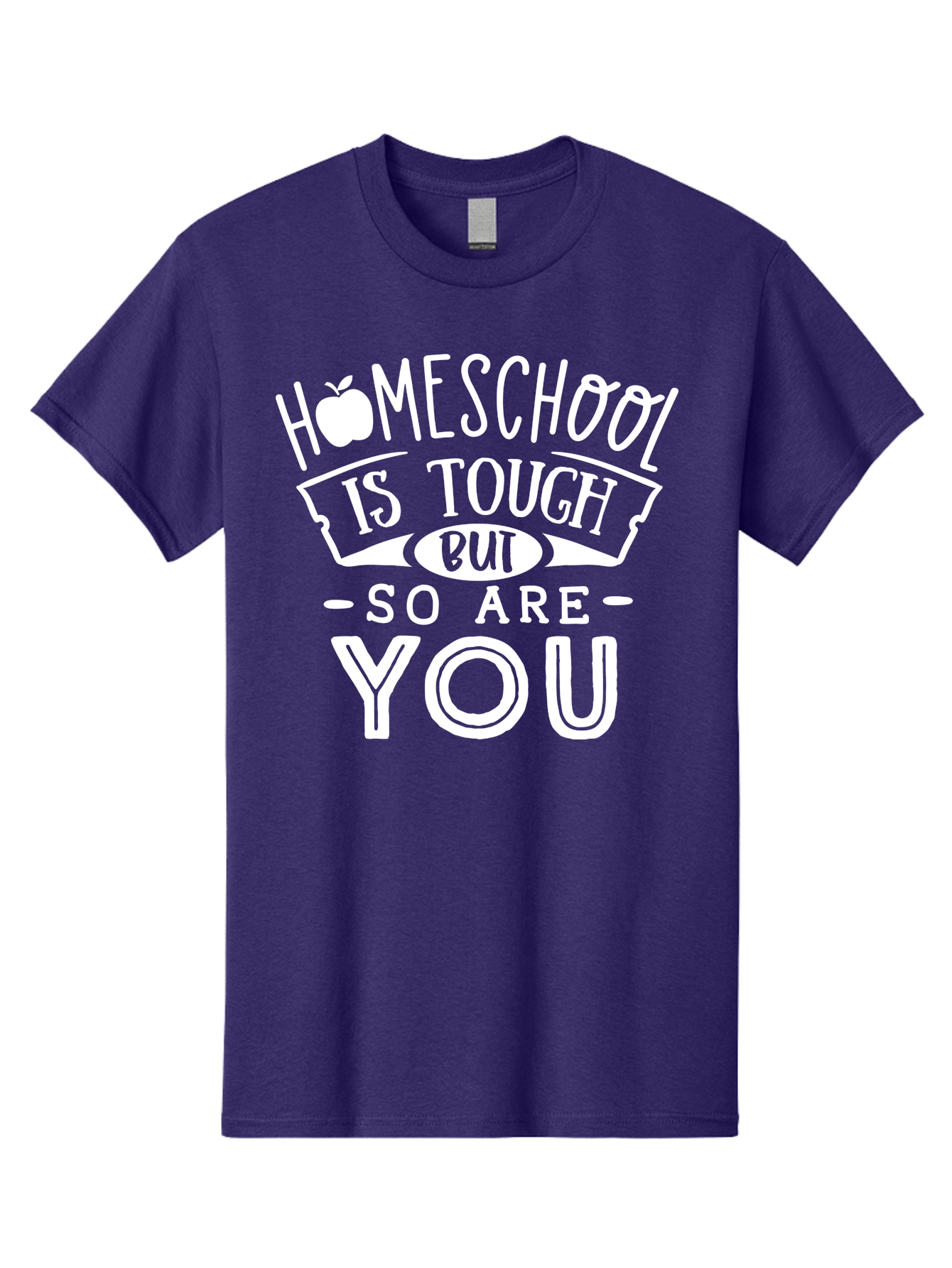 Homeschool-Is-Tough-But-So-Are-You-1 Men'S Graphic Tee, 100% Cotton, Comfortable Casual Summer Wear, Machine Washable, Homeschool Inspiration, Motivational Quote, Educational Support, Parenting Encouragement, Tough Homeschooling, Aab353