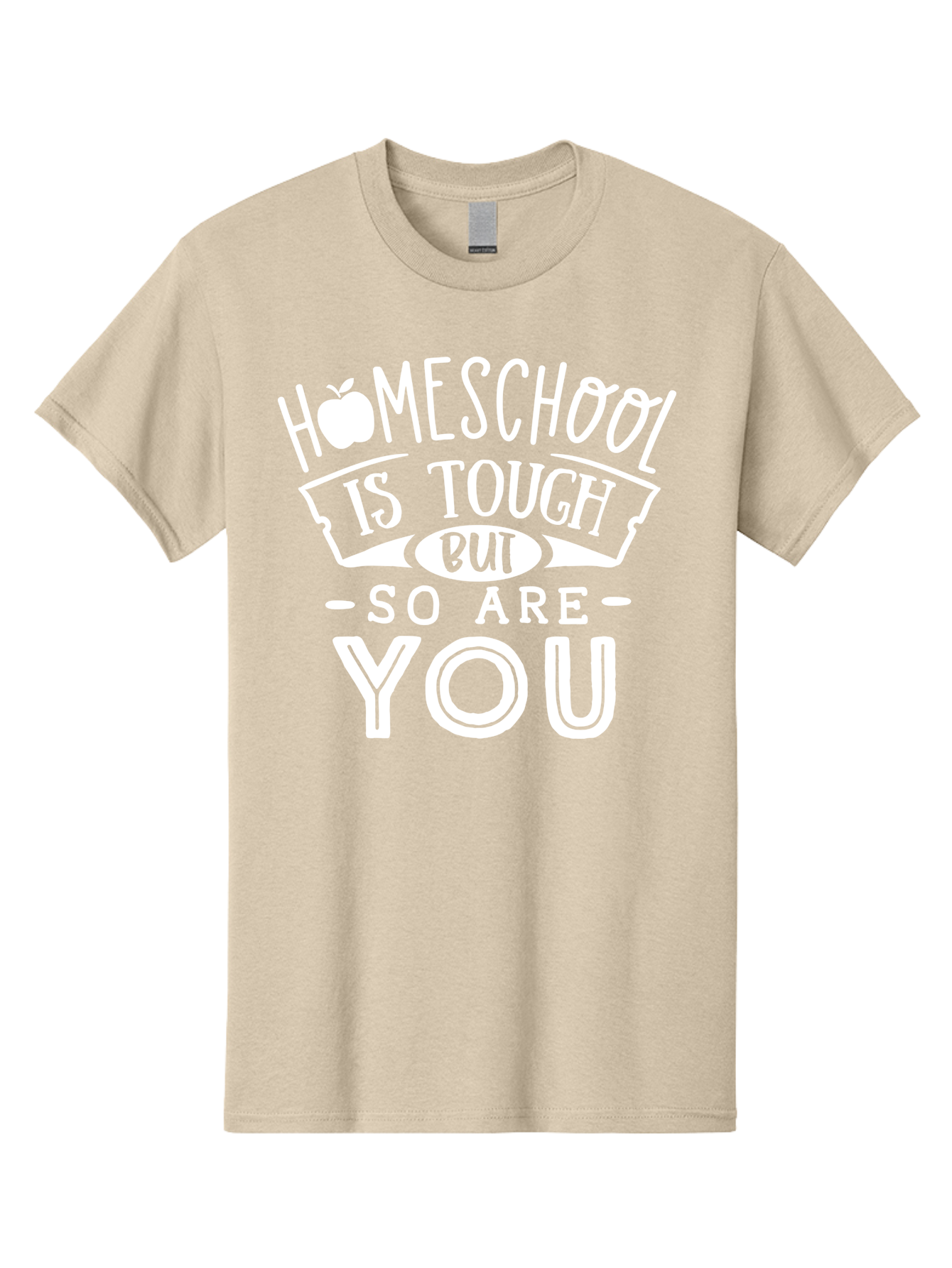 Homeschool-Is-Tough-But-So-Are-You-1 Men'S Graphic Tee, 100% Cotton, Comfortable Casual Summer Wear, Machine Washable, Homeschool Inspiration, Motivational Quote, Educational Support, Parenting Encouragement, Tough Homeschooling, Aab353