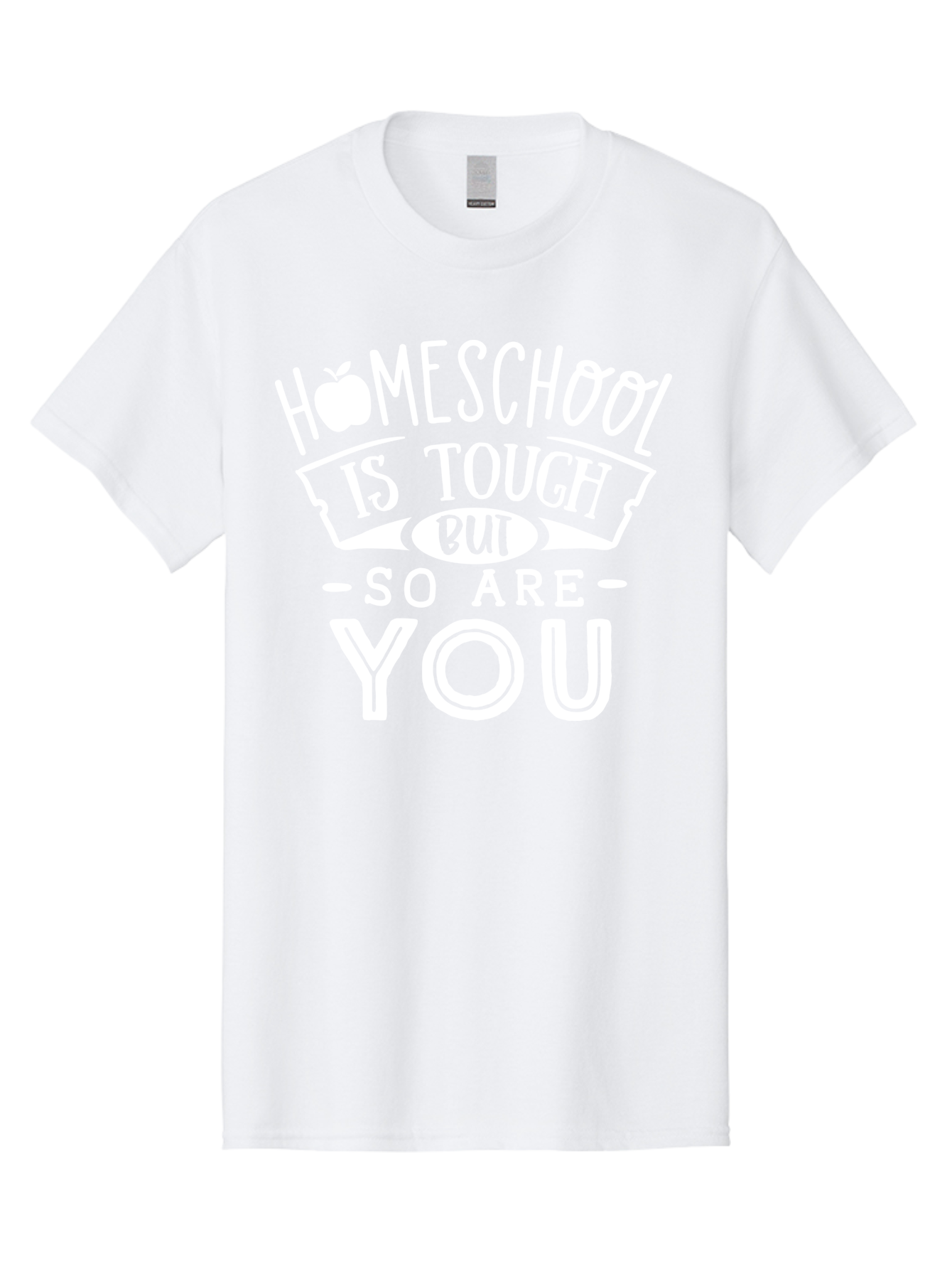 Homeschool-Is-Tough-But-So-Are-You-1 Men'S Graphic Tee, 100% Cotton, Comfortable Casual Summer Wear, Machine Washable, Homeschool Inspiration, Motivational Quote, Educational Support, Parenting Encouragement, Tough Homeschooling, Aab353