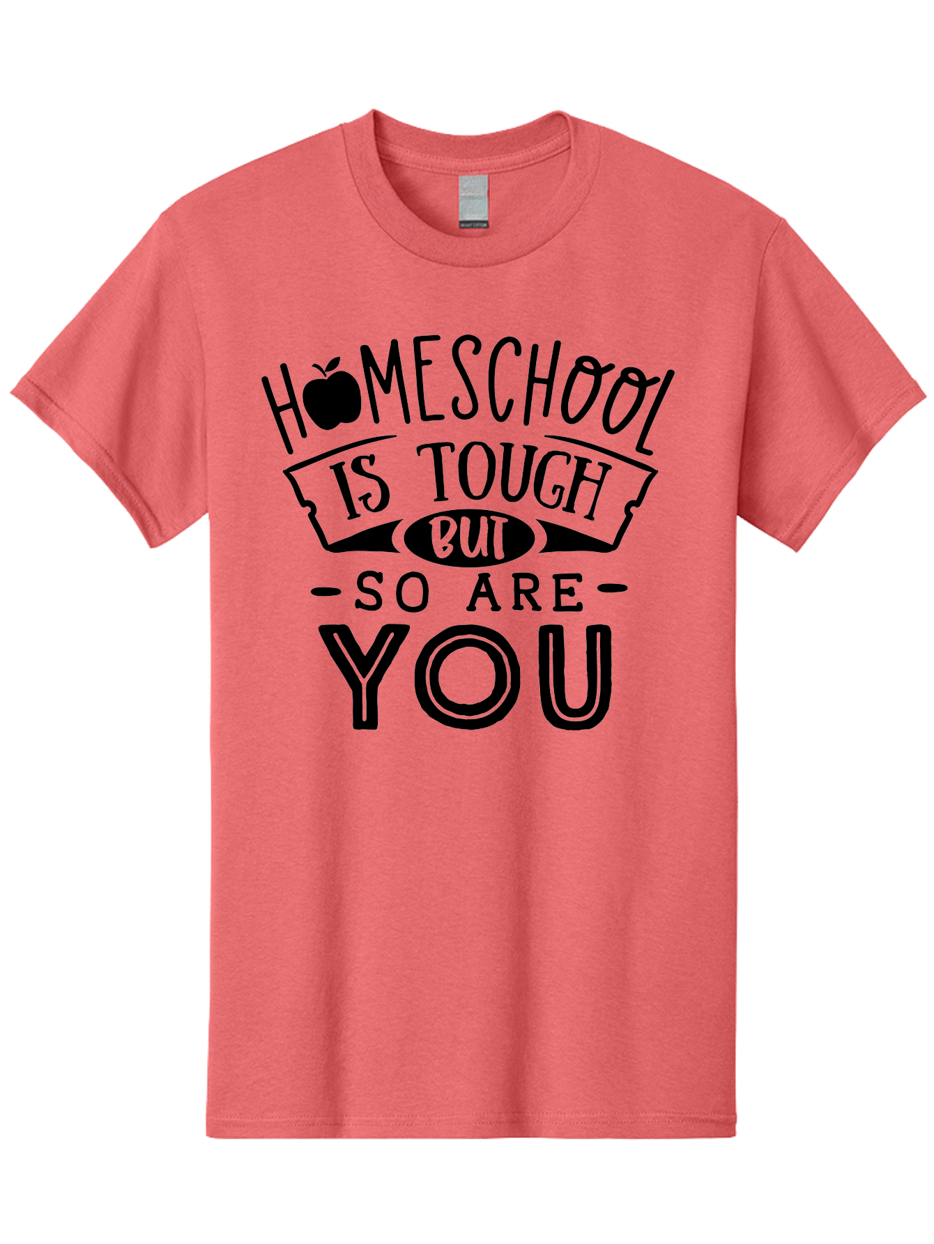 Homeschool-Is-Tough-But-So-Are-You Men'S Graphic Tee, 100% Cotton, Comfortable Casual Summer Wear, Machine Washable, Homeschool, Motivational Quote, Homeschooling, Tough But Strong, Inspirational Saying, Education, Learning, Empowerment Aab356