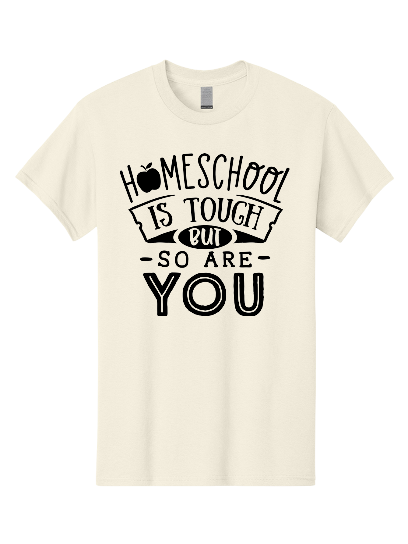 Homeschool-Is-Tough-But-So-Are-You Men'S Graphic Tee, 100% Cotton, Comfortable Casual Summer Wear, Machine Washable, Homeschool, Motivational Quote, Homeschooling, Tough But Strong, Inspirational Saying, Education, Learning, Empowerment Aab356