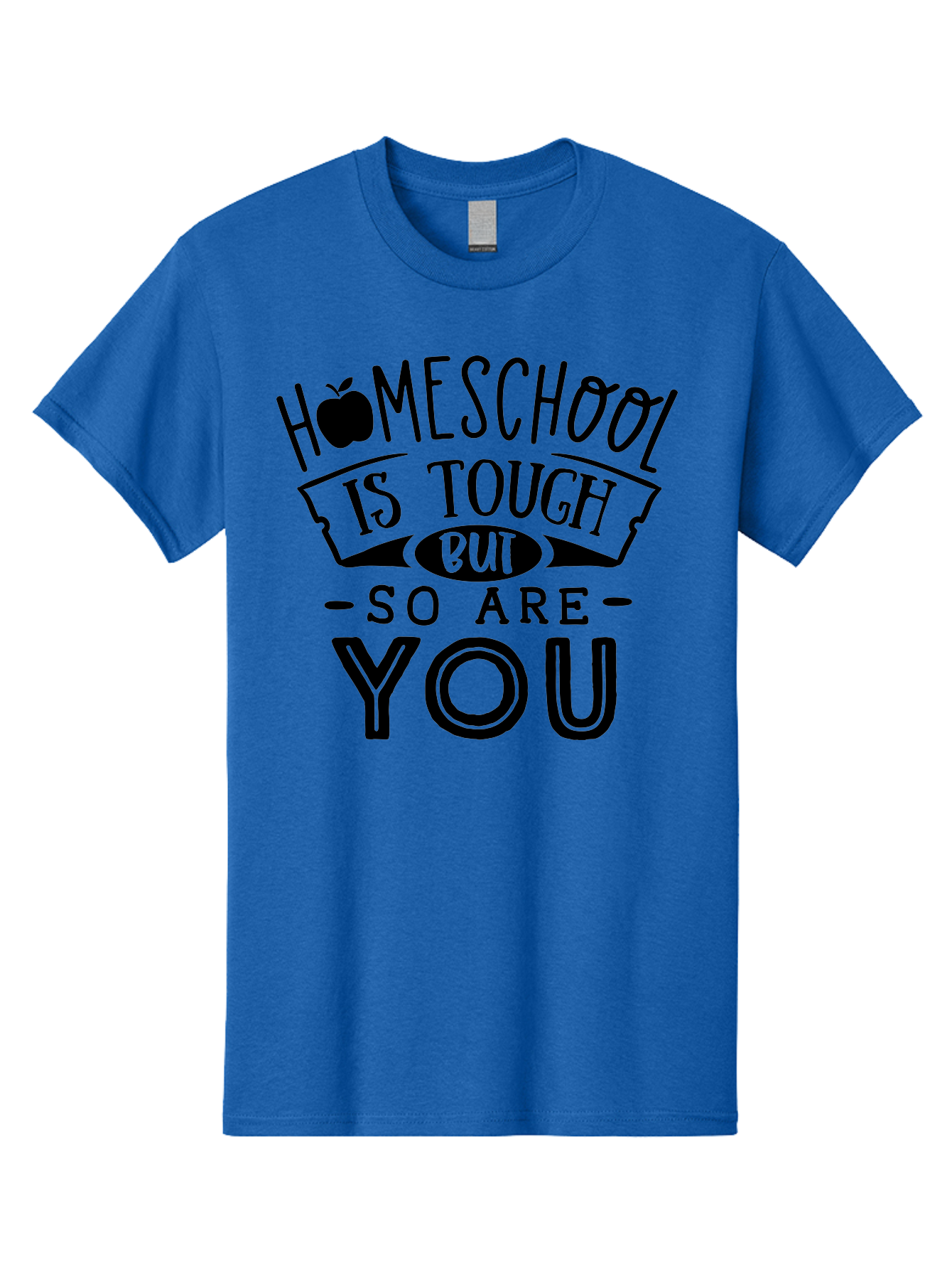 Homeschool-Is-Tough-But-So-Are-You Men'S Graphic Tee, 100% Cotton, Comfortable Casual Summer Wear, Machine Washable, Homeschool, Motivational Quote, Homeschooling, Tough But Strong, Inspirational Saying, Education, Learning, Empowerment Aab356