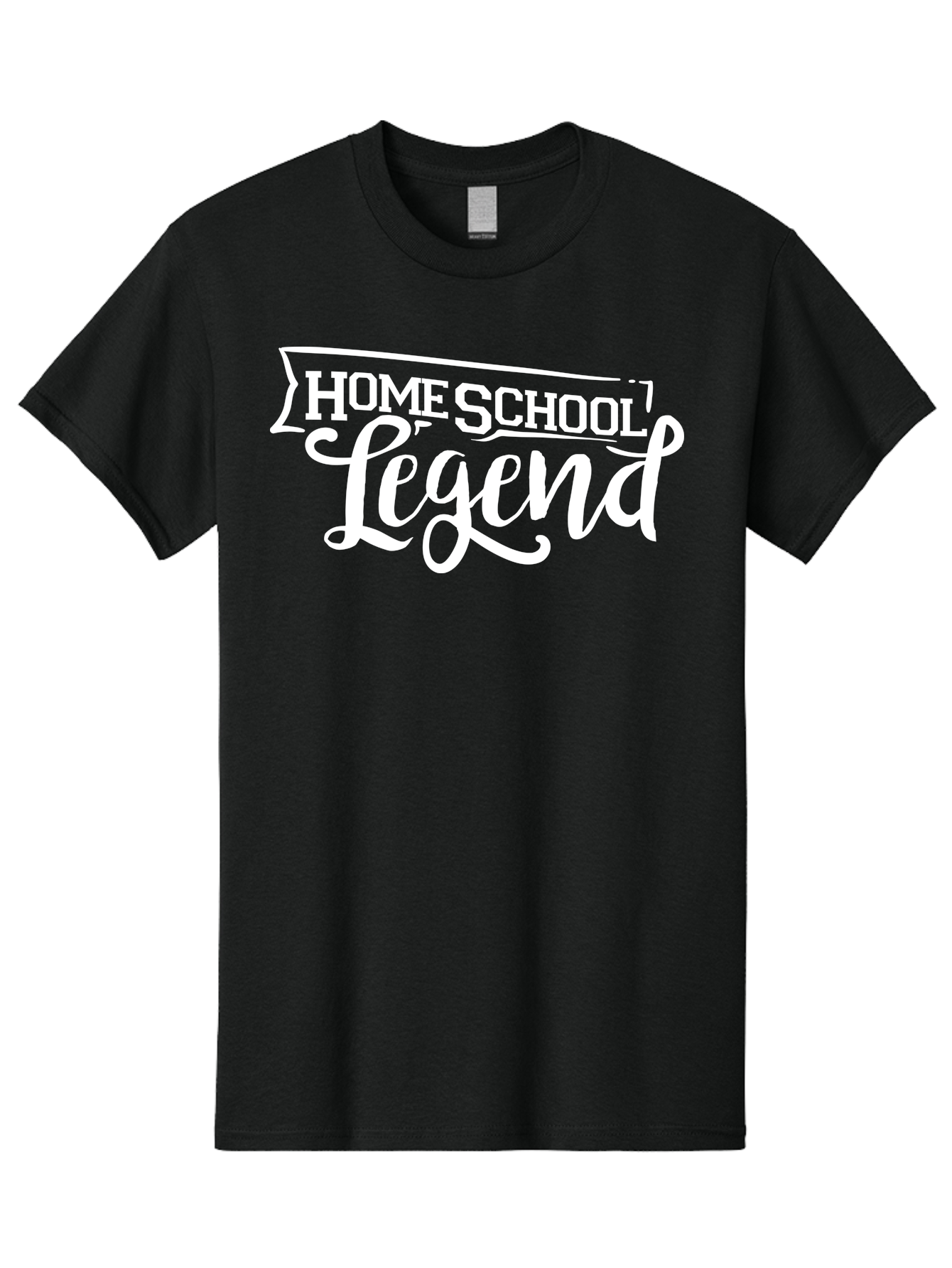 Homeschool-Legend Men'S Graphic Tee, 100% Cotton, Comfortable Casual Summer Wear, Machine Washable, Homeschool Legend, Homeschooling, Education, Learning, Custom Design, Personalized Logo, Inspirational Quote, Motivational Phrase, Aab357