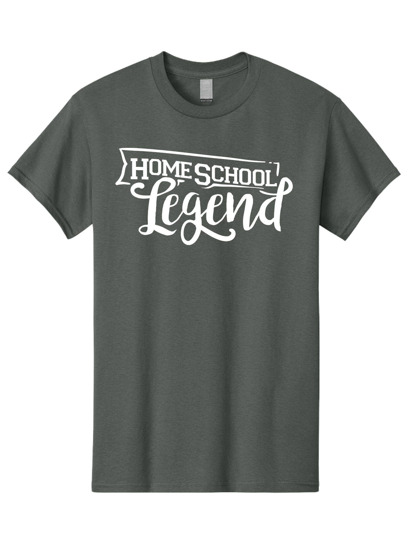 Homeschool-Legend Men'S Graphic Tee, 100% Cotton, Comfortable Casual Summer Wear, Machine Washable, Homeschool Legend, Homeschooling, Education, Learning, Custom Design, Personalized Logo, Inspirational Quote, Motivational Phrase, Aab357