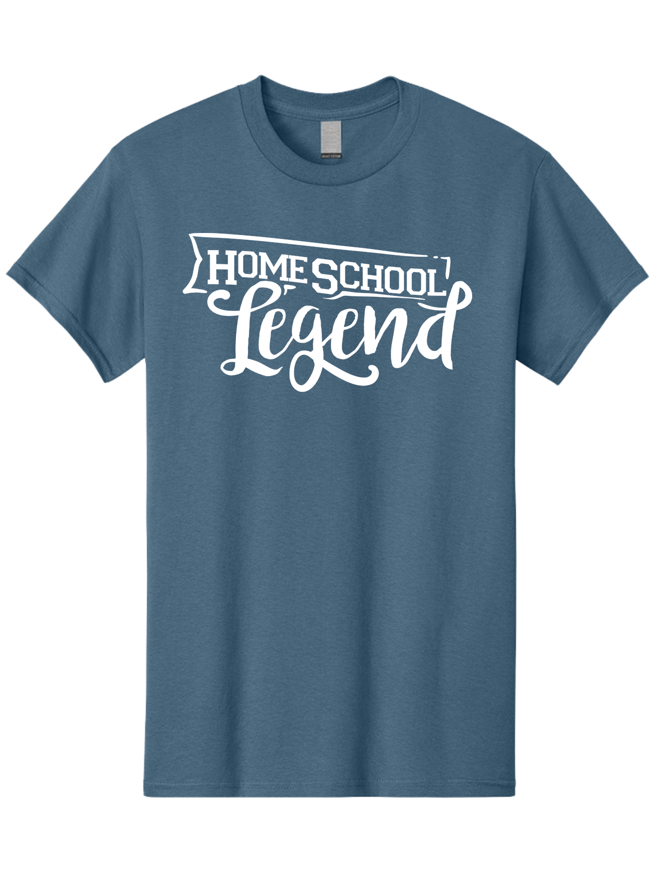 Homeschool-Legend Men'S Graphic Tee, 100% Cotton, Comfortable Casual Summer Wear, Machine Washable, Homeschool Legend, Homeschooling, Education, Learning, Custom Design, Personalized Logo, Inspirational Quote, Motivational Phrase, Aab357