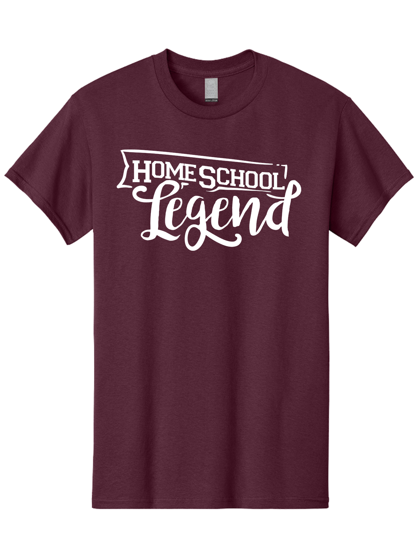 Homeschool-Legend Men'S Graphic Tee, 100% Cotton, Comfortable Casual Summer Wear, Machine Washable, Homeschool Legend, Homeschooling, Education, Learning, Custom Design, Personalized Logo, Inspirational Quote, Motivational Phrase, Aab357