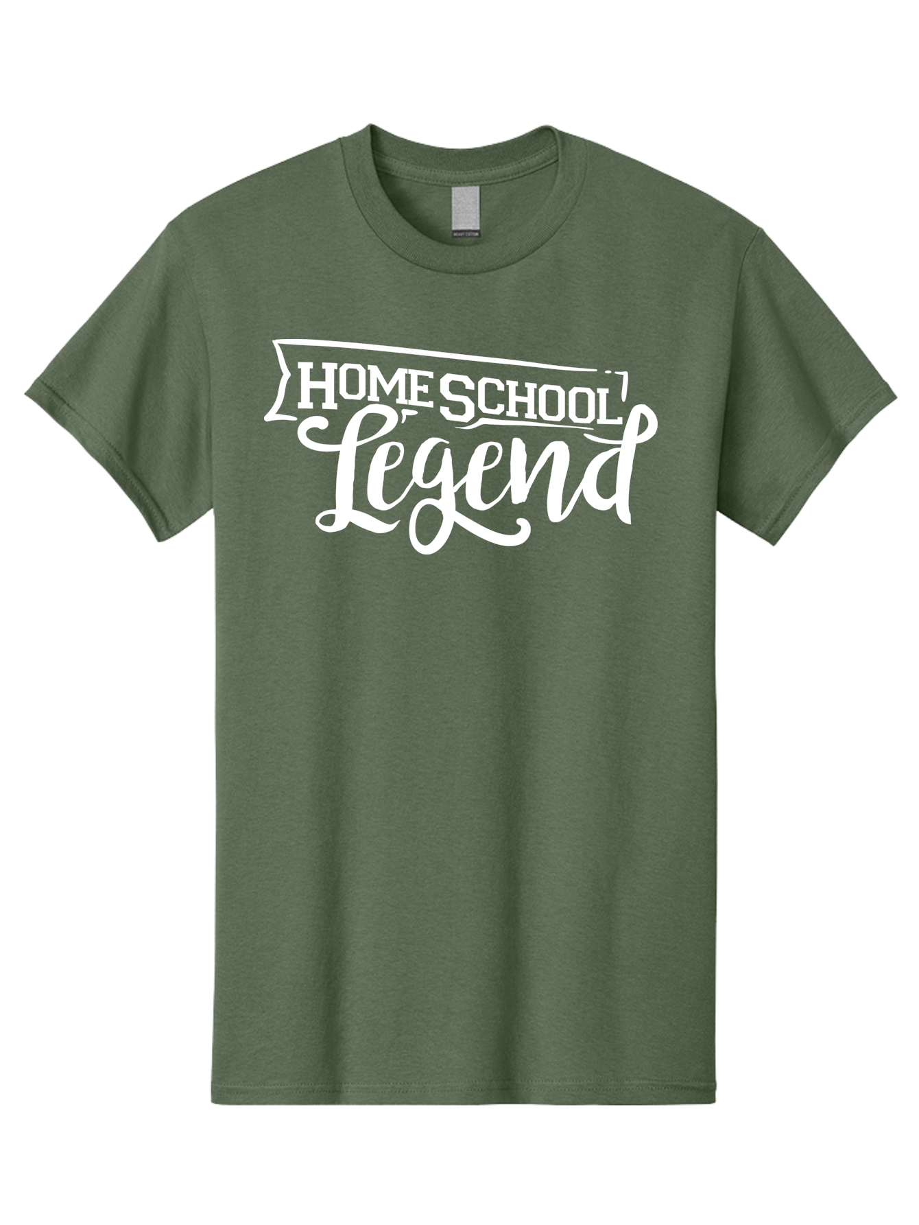 Homeschool-Legend Men'S Graphic Tee, 100% Cotton, Comfortable Casual Summer Wear, Machine Washable, Homeschool Legend, Homeschooling, Education, Learning, Custom Design, Personalized Logo, Inspirational Quote, Motivational Phrase, Aab357