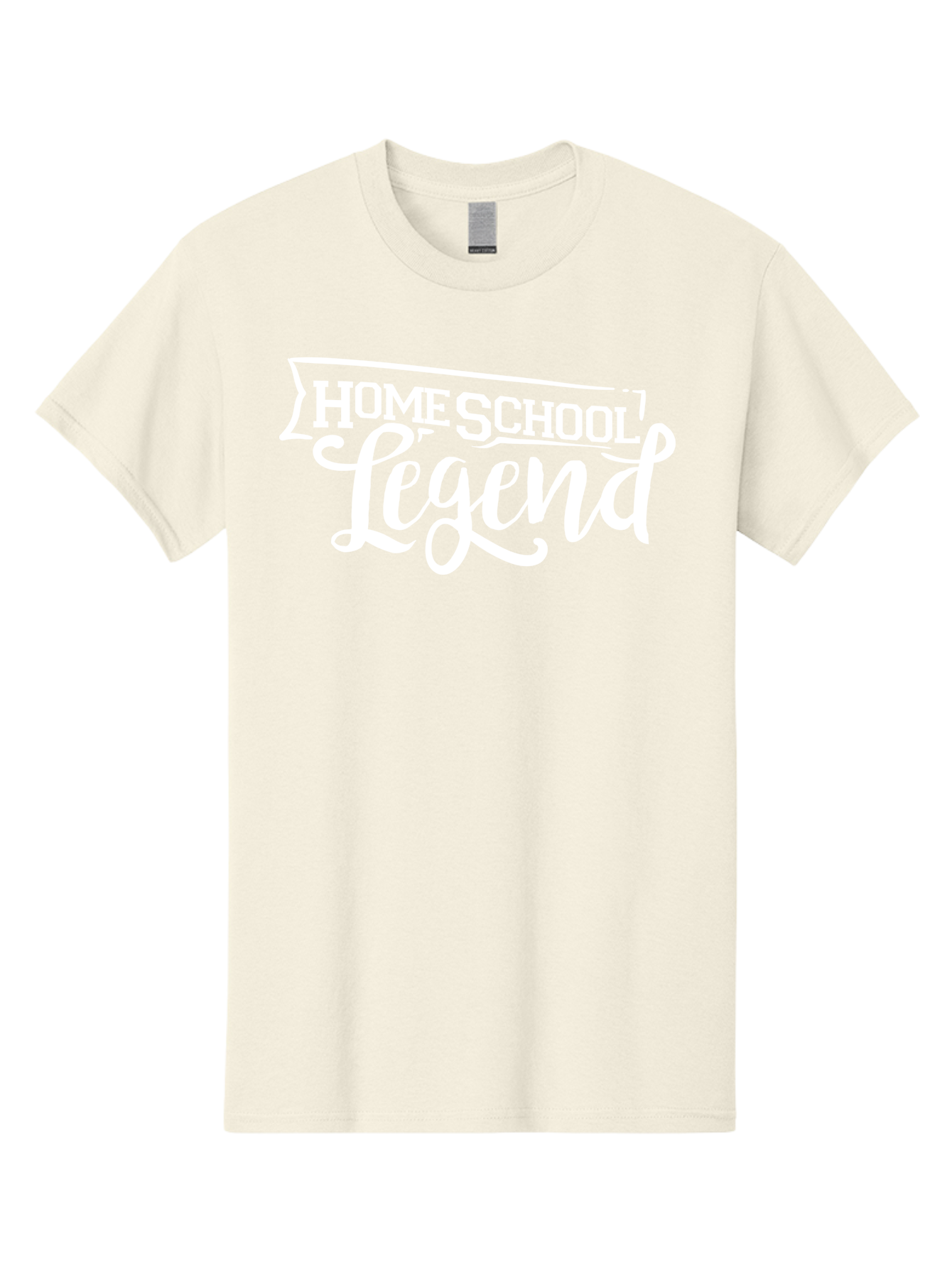 Homeschool-Legend Men'S Graphic Tee, 100% Cotton, Comfortable Casual Summer Wear, Machine Washable, Homeschool Legend, Homeschooling, Education, Learning, Custom Design, Personalized Logo, Inspirational Quote, Motivational Phrase, Aab357